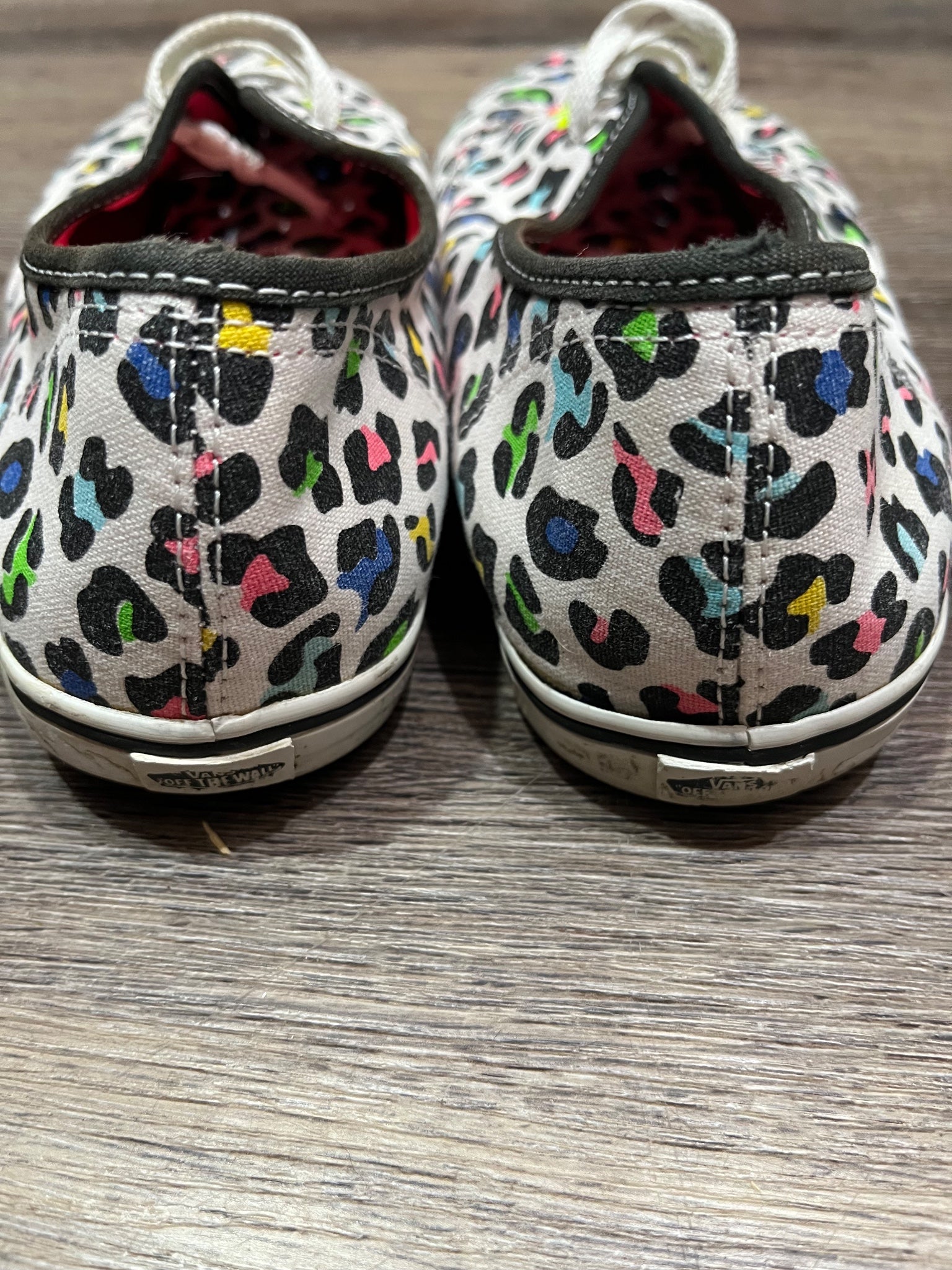 Vans Authentic Lo Pro Neon Leopard Print Sneakers - Image 3