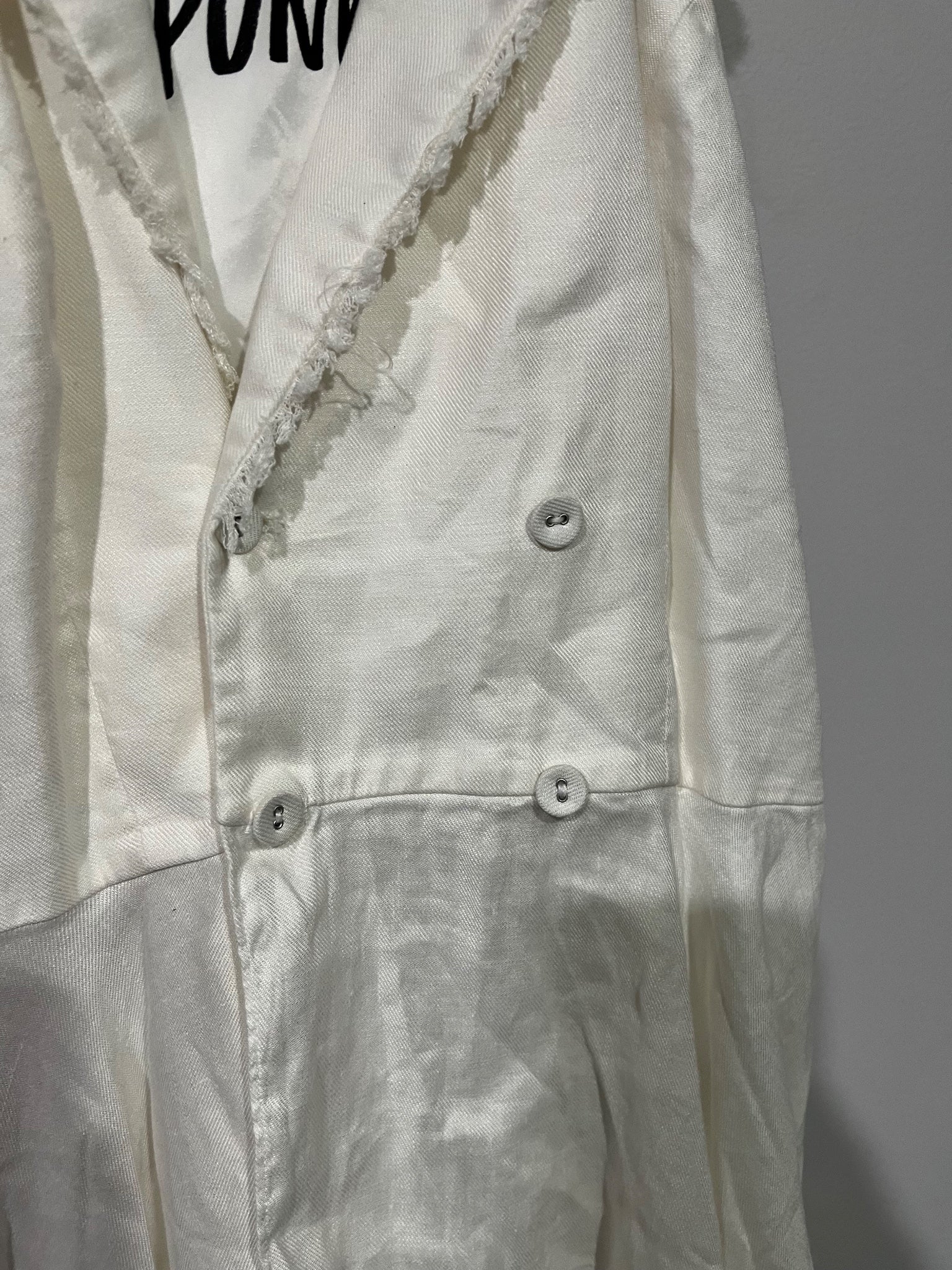 Stunning Sass & Bide Jungle Teddy Punks Cascading Vest White AU 12 - Image 3