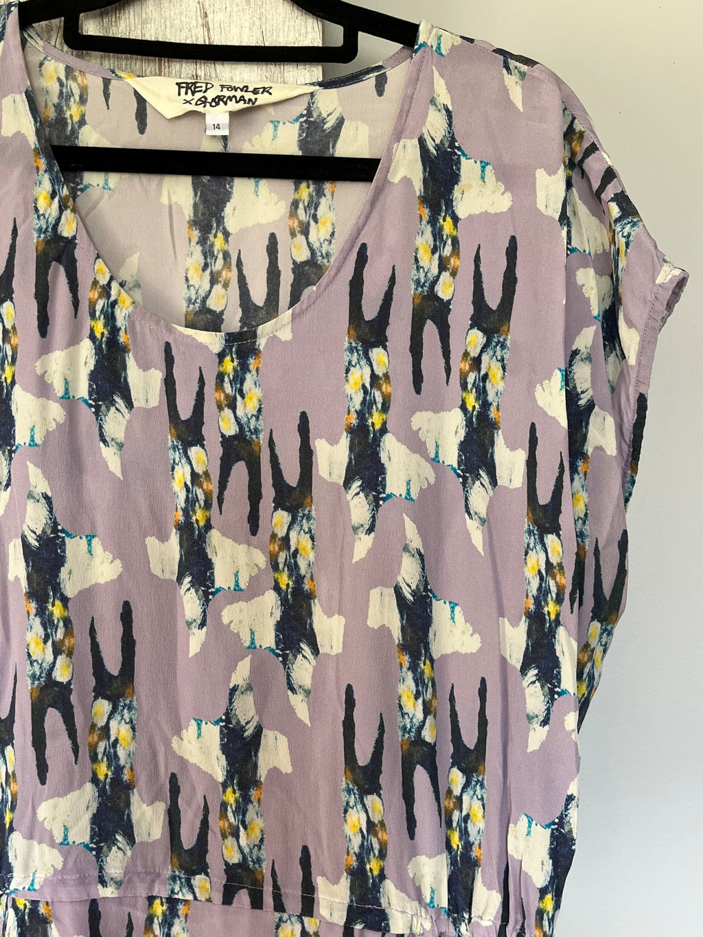 Fred Fowler x Gorman Silk Rabbit Print Dress - Image 3