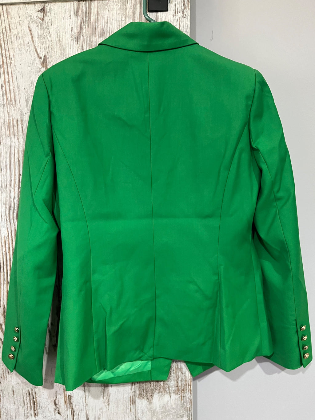 We Are The Others Carrie Double Breasted Blazer Bright Green Size XL - Image 3