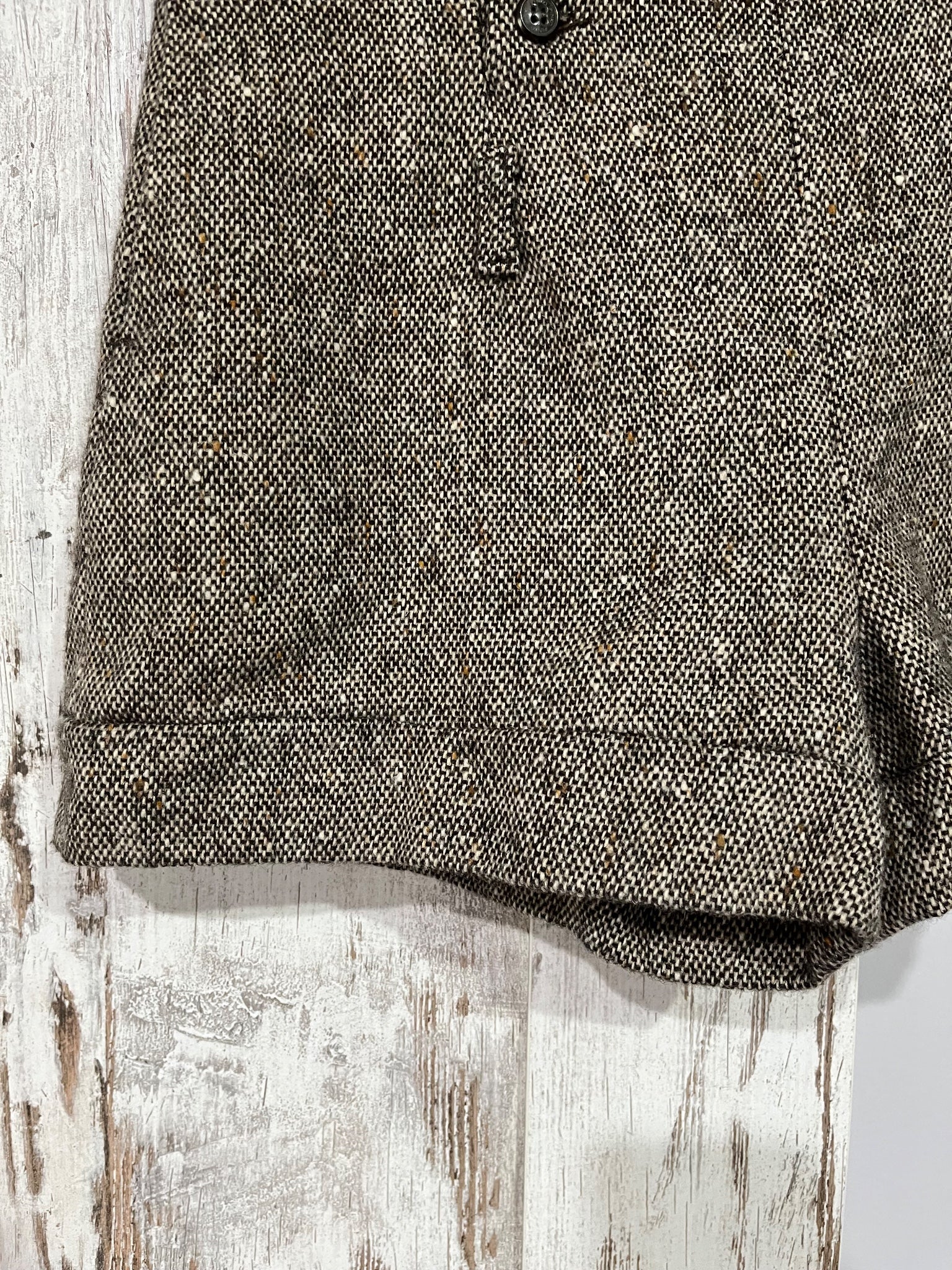 Pinko High-Waisted Tweed Sailor Shorts Brown - Image 3