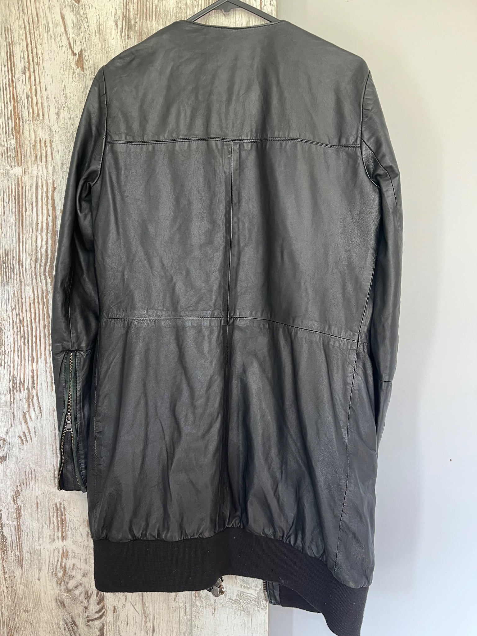 Maison Scotch Black Leather Jacket Size 1 (10) RRP $400 - Image 3