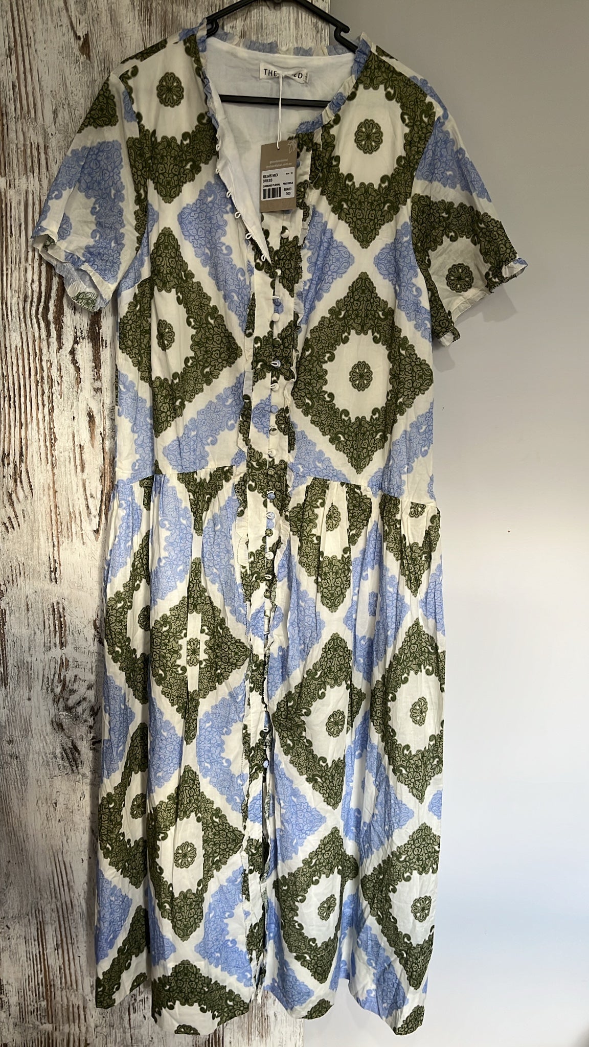 The Fated Reims Midi Dress Diamond Floral Size 12 New With Tags - Image 3