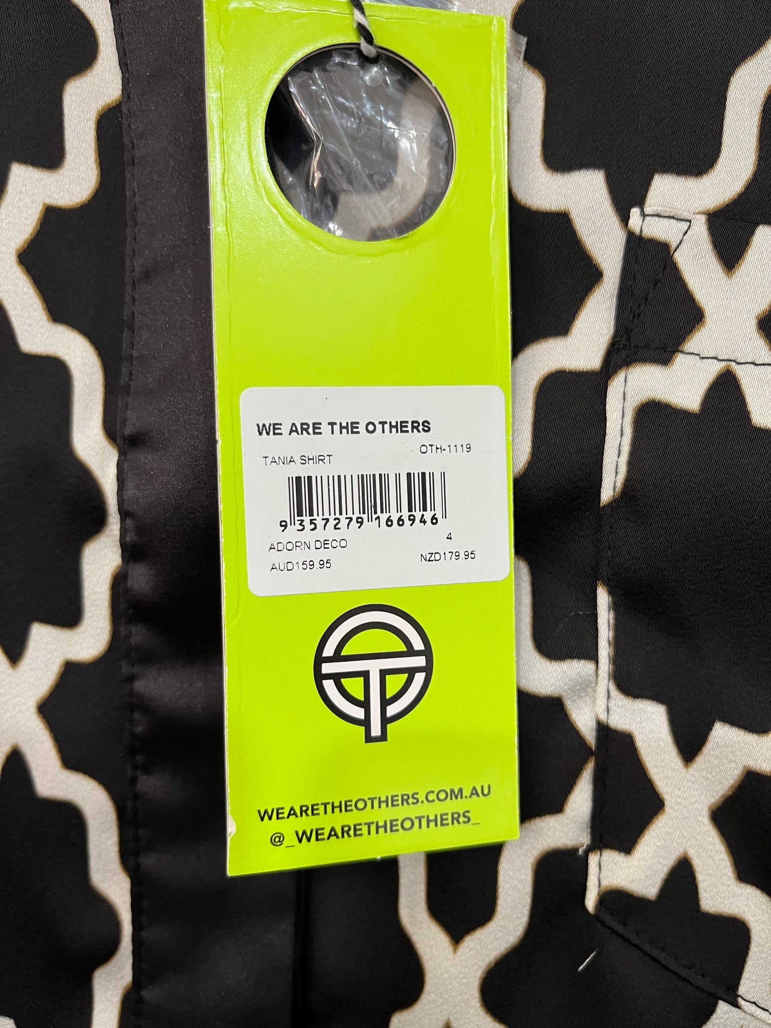 We Are The Others Black & White Geometric Print Shirt - Image 3