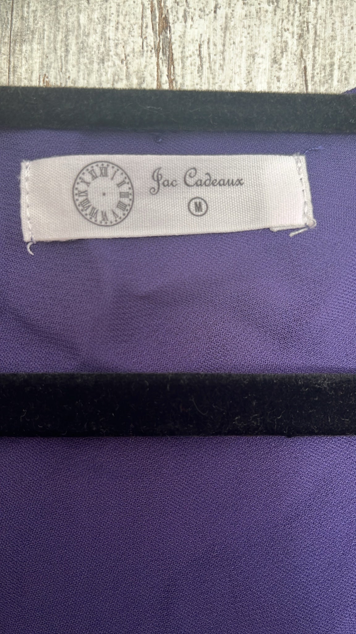 Jac Cadeaux Purple Wrap Style Midi Dress Size M - Image 3