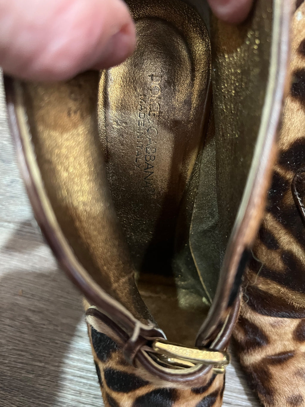 Dolce & Gabbana Leopard Print Calf Hair Ankle Boots - Image 3