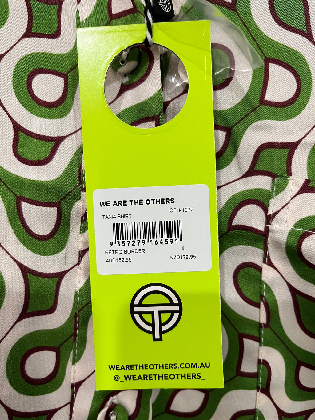 We Are The Others Tania Geometric Print Short Sleeve Shirt - Image 3