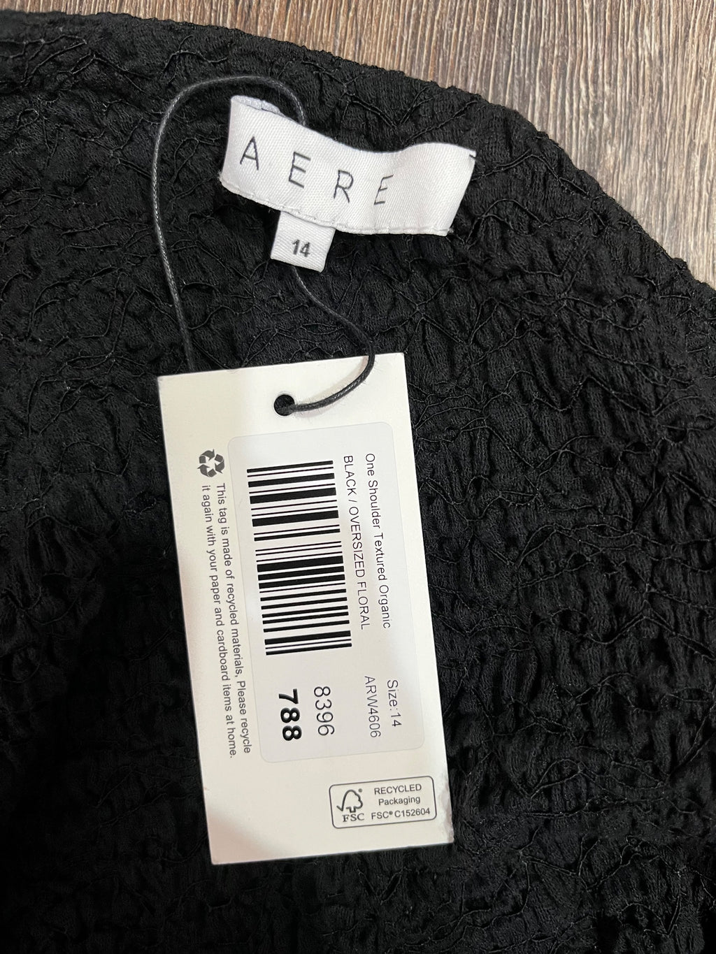 AERE One-Shoulder Textured Organic Cotton Floral Maxi Dress - Image 3
