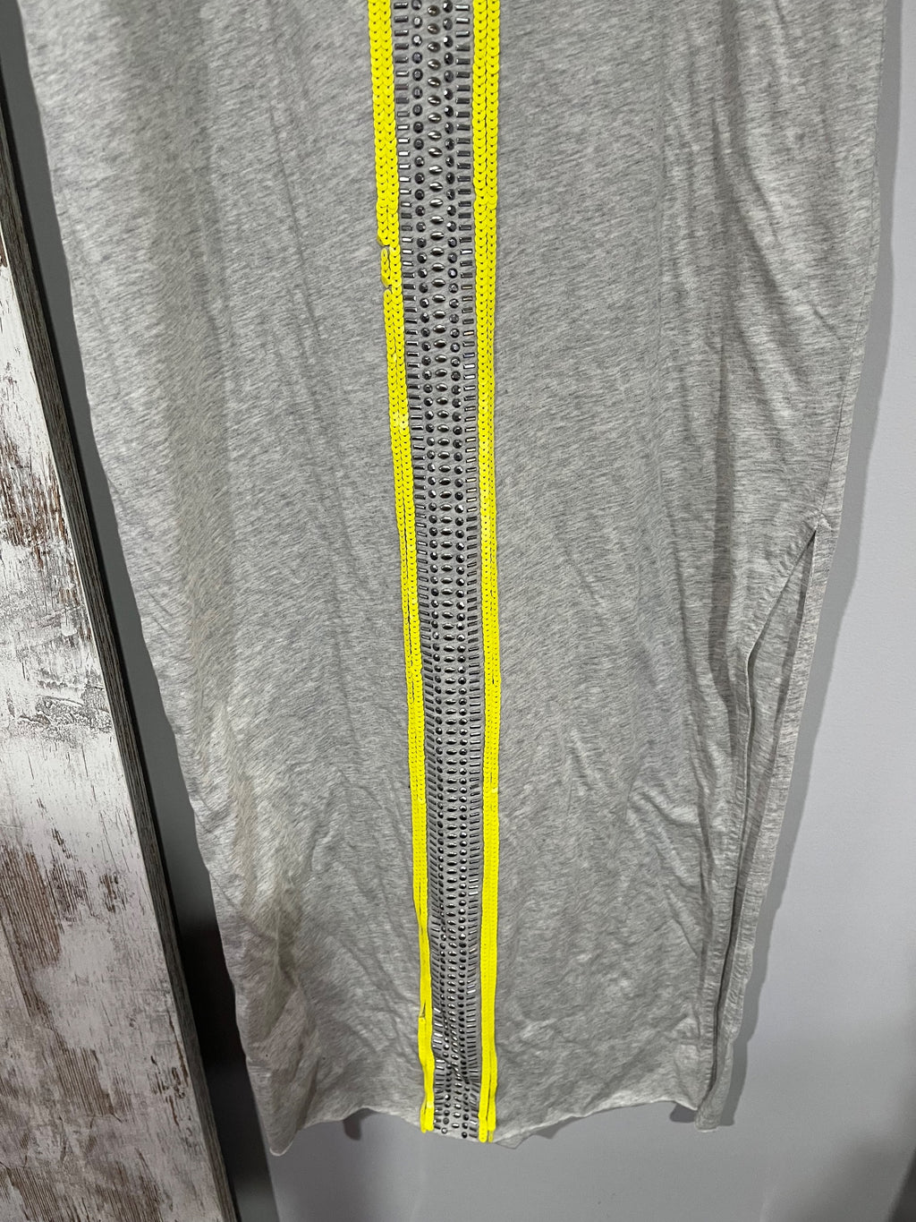 Sass & Bide All In Destiny Sequin Embellished Tee Dress Grey Size M - Image 3