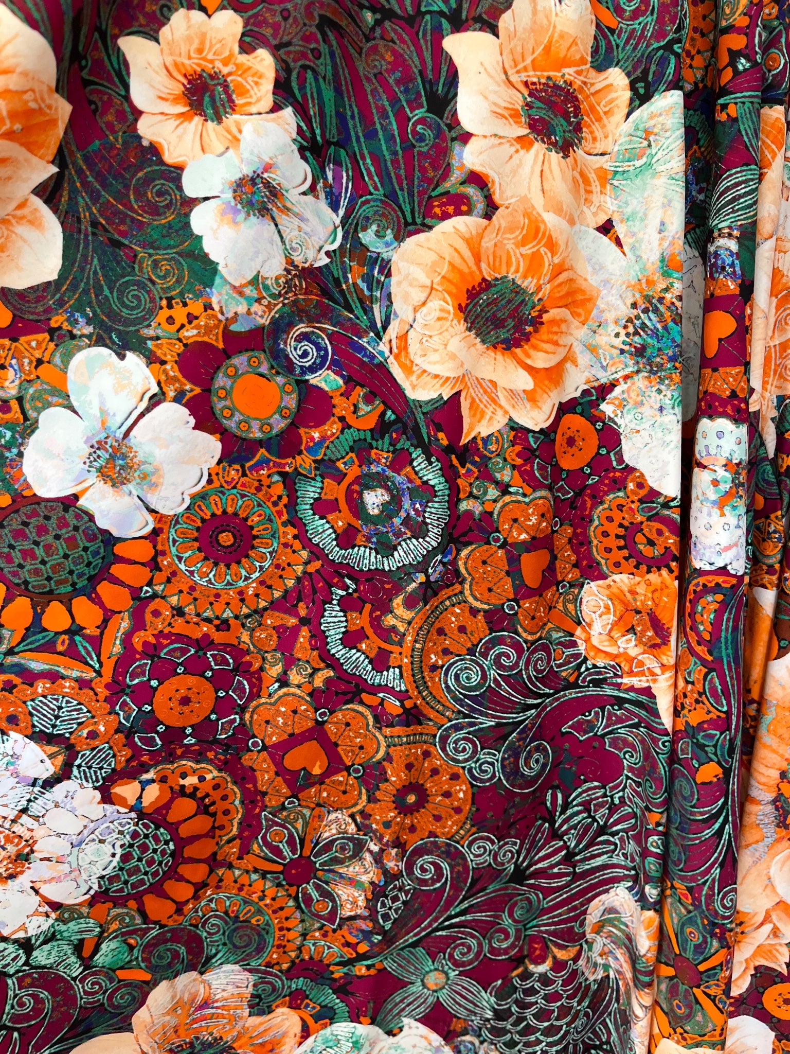 Exoticathletica Floral Print Palazzo Pants Size Large - Image 3