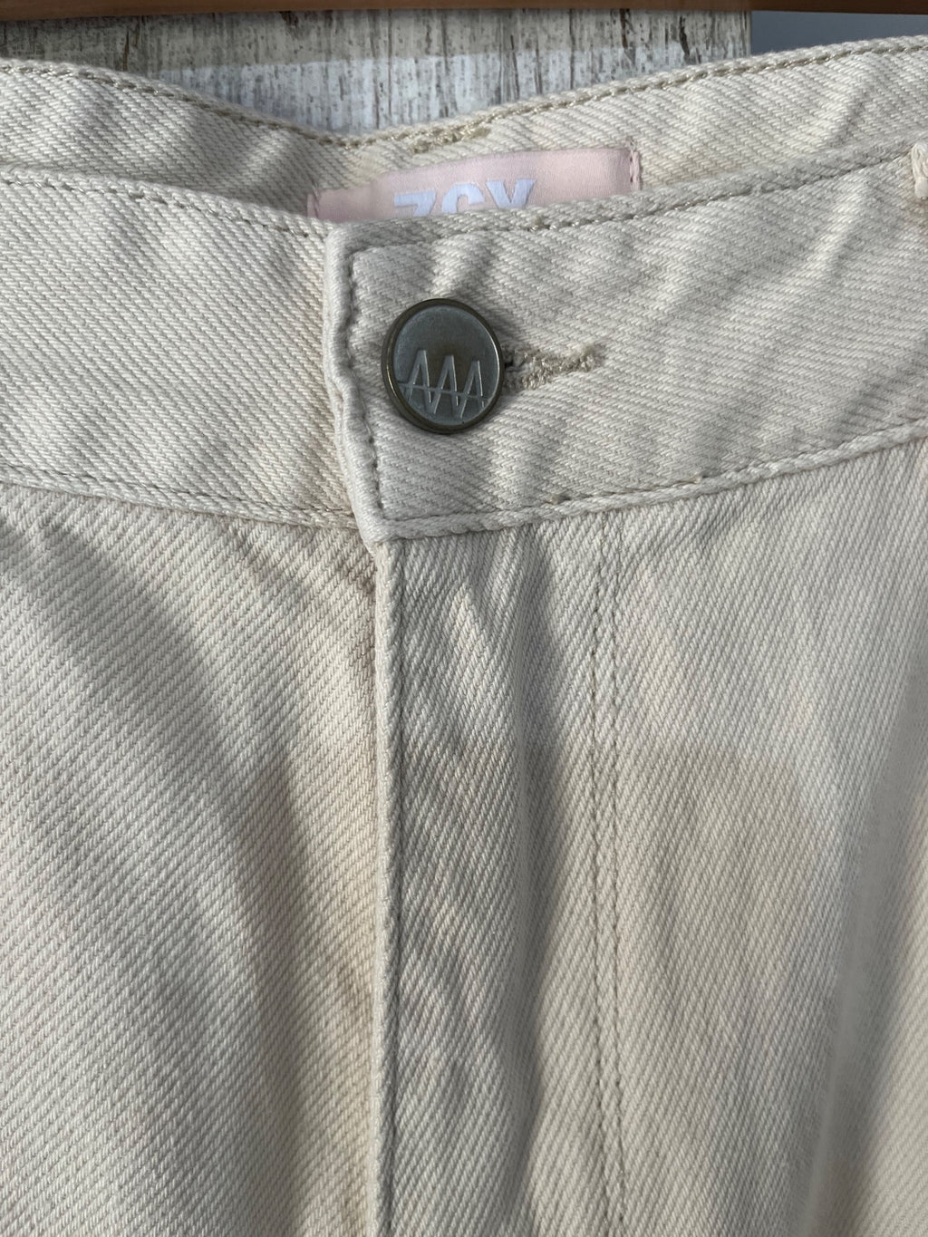 ZGY Denim Hi Mum Raw Hem Denim Maxi Skirt Moonstone XL - Image 3