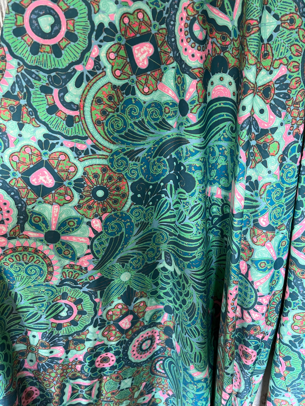 Exotica Women's Abstract Print High-Rise Palazzo Pants Size L - Image 3
