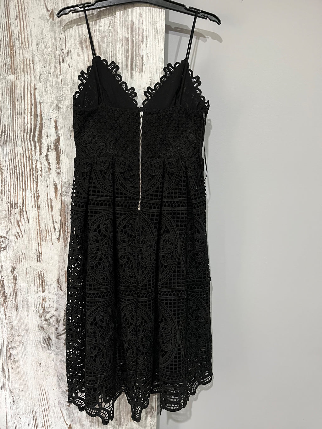 Seed Heritage Black Lace Midi Dress Size 12 - Image 4