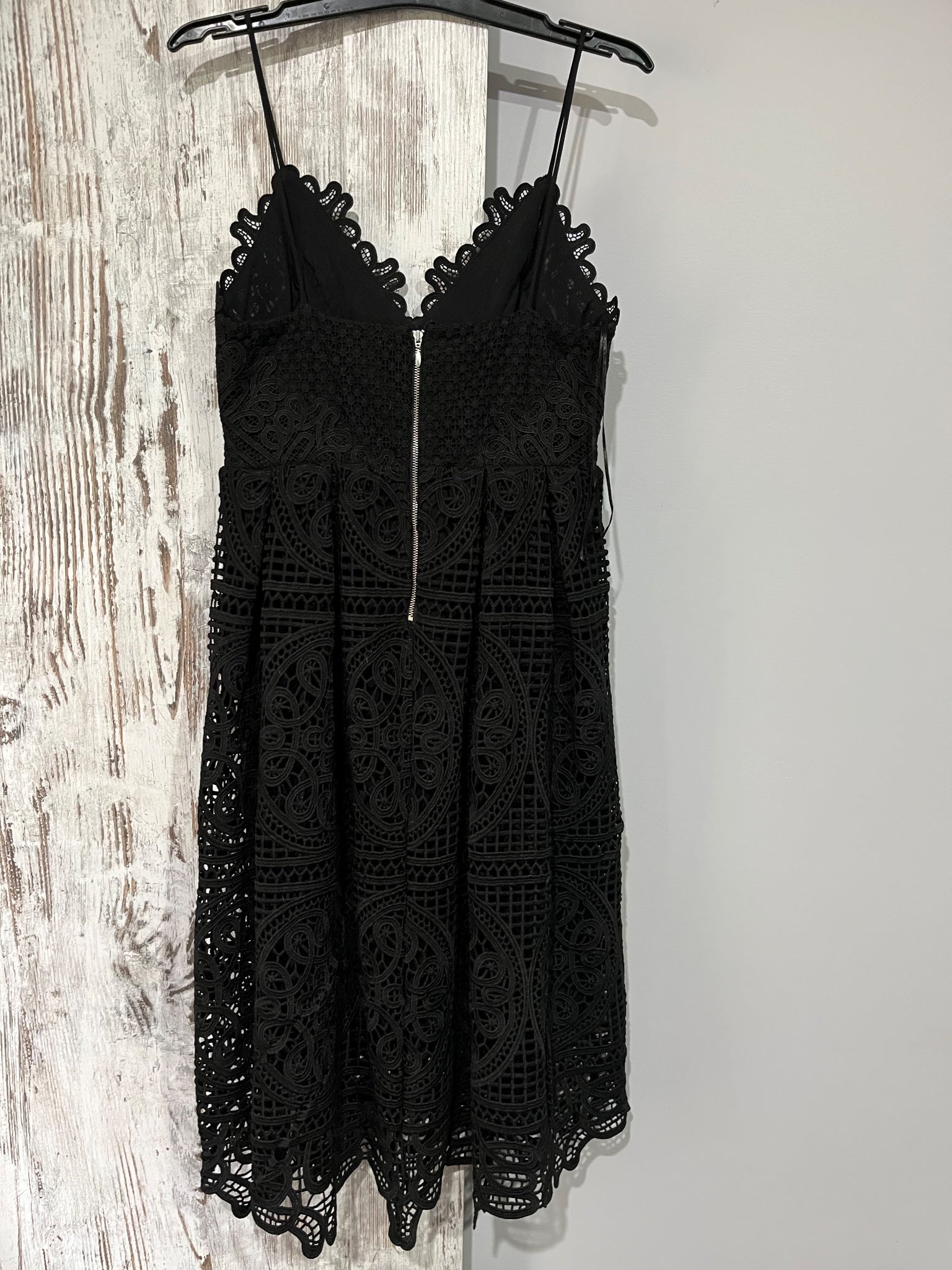 Seed Heritage Black Lace Midi Dress Size 12 - Image 4