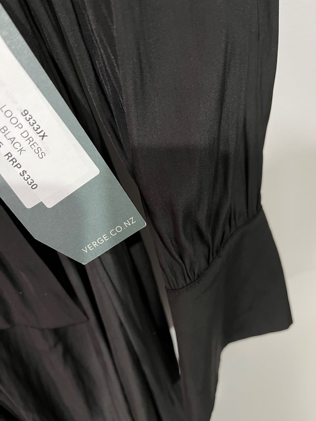 Glide By Verge Black Long Sleeve Button-Down Midi Shirt Dress RRP $330 - Image 4