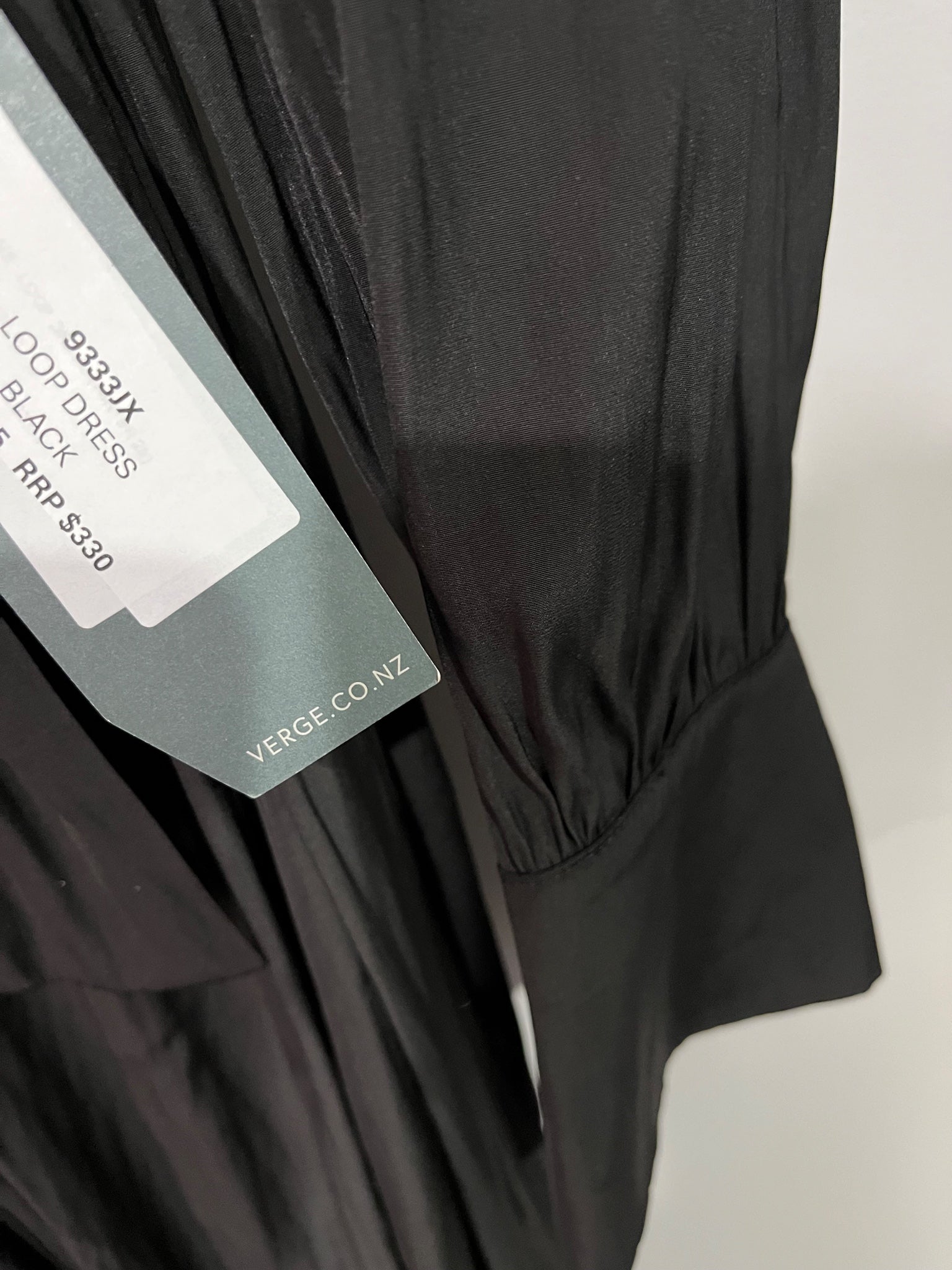 Glide By Verge Black Long Sleeve Button-Down Midi Shirt Dress RRP $330 - Image 4
