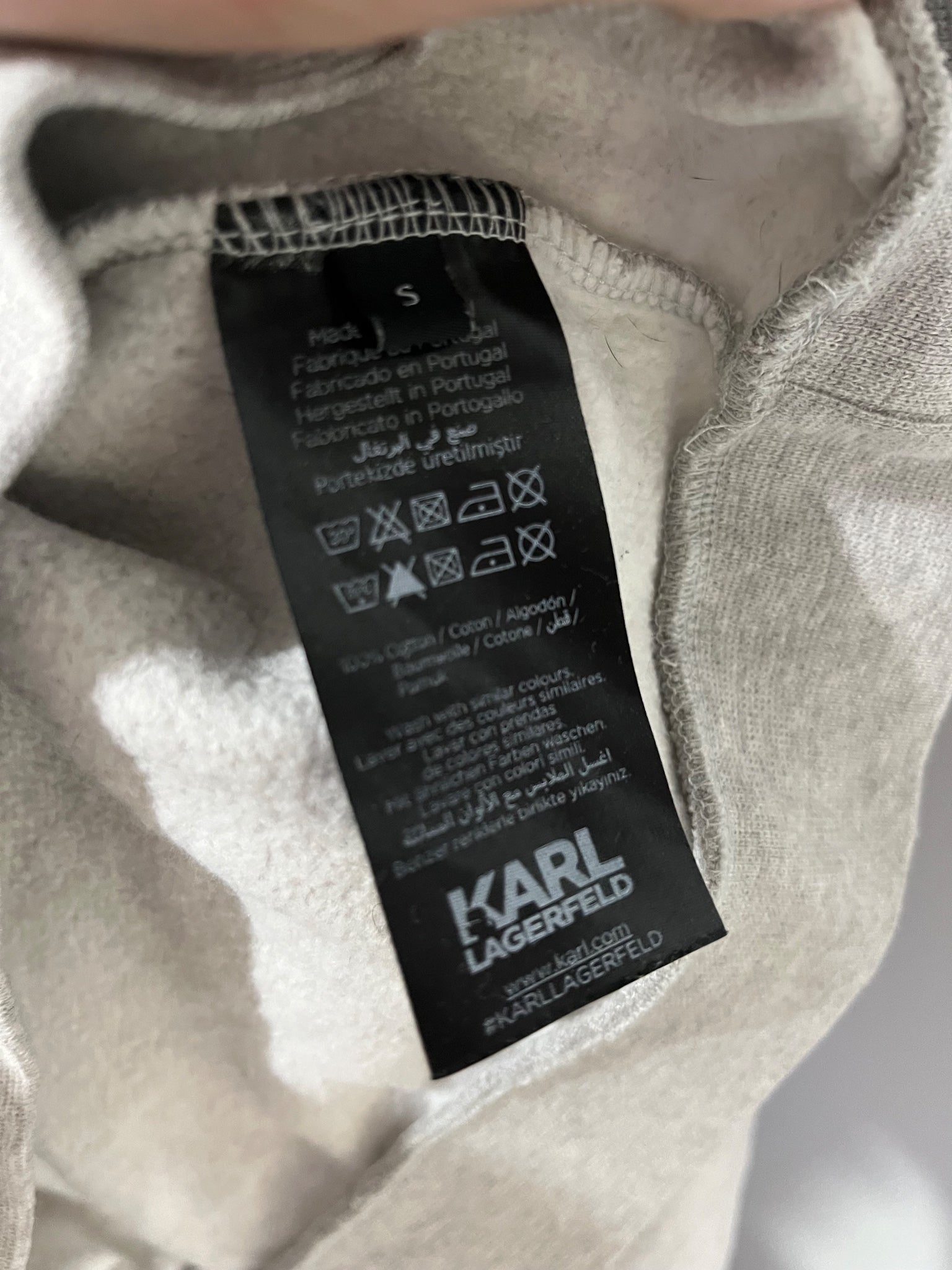 Karl Lagerfeld Iconic Karl Logo Sweatshirt Grey - Image 4
