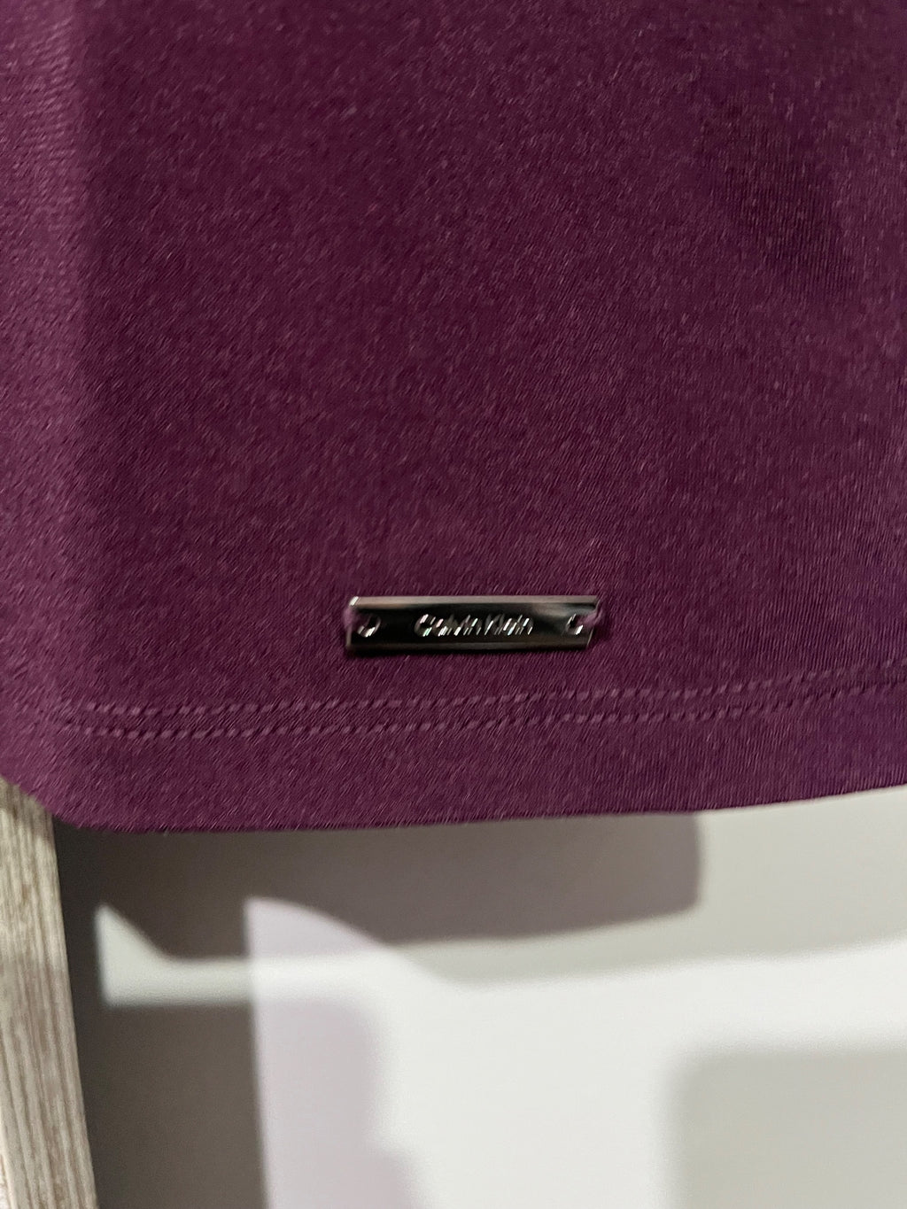Calvin Klein Women's Purple Flutter Sleeve Blouse - Image 4