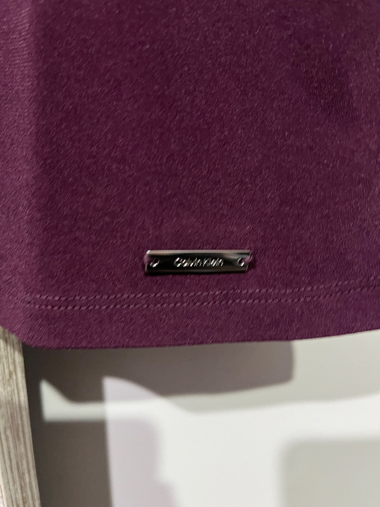 Calvin Klein Women's Purple Flutter Sleeve Blouse - Image 4