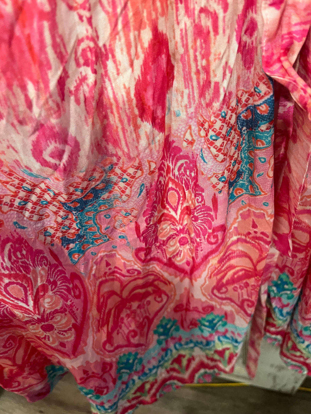 Hammock & Vine Pink Multi-Colored Printed Button-Down Tunic Dress - Image 4
