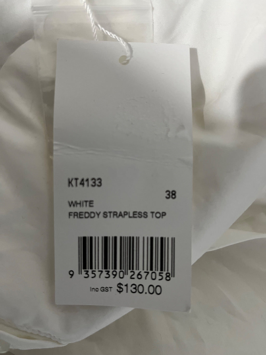 Kookai White Freddy Strapless Corset Top AU 10 - Image 5