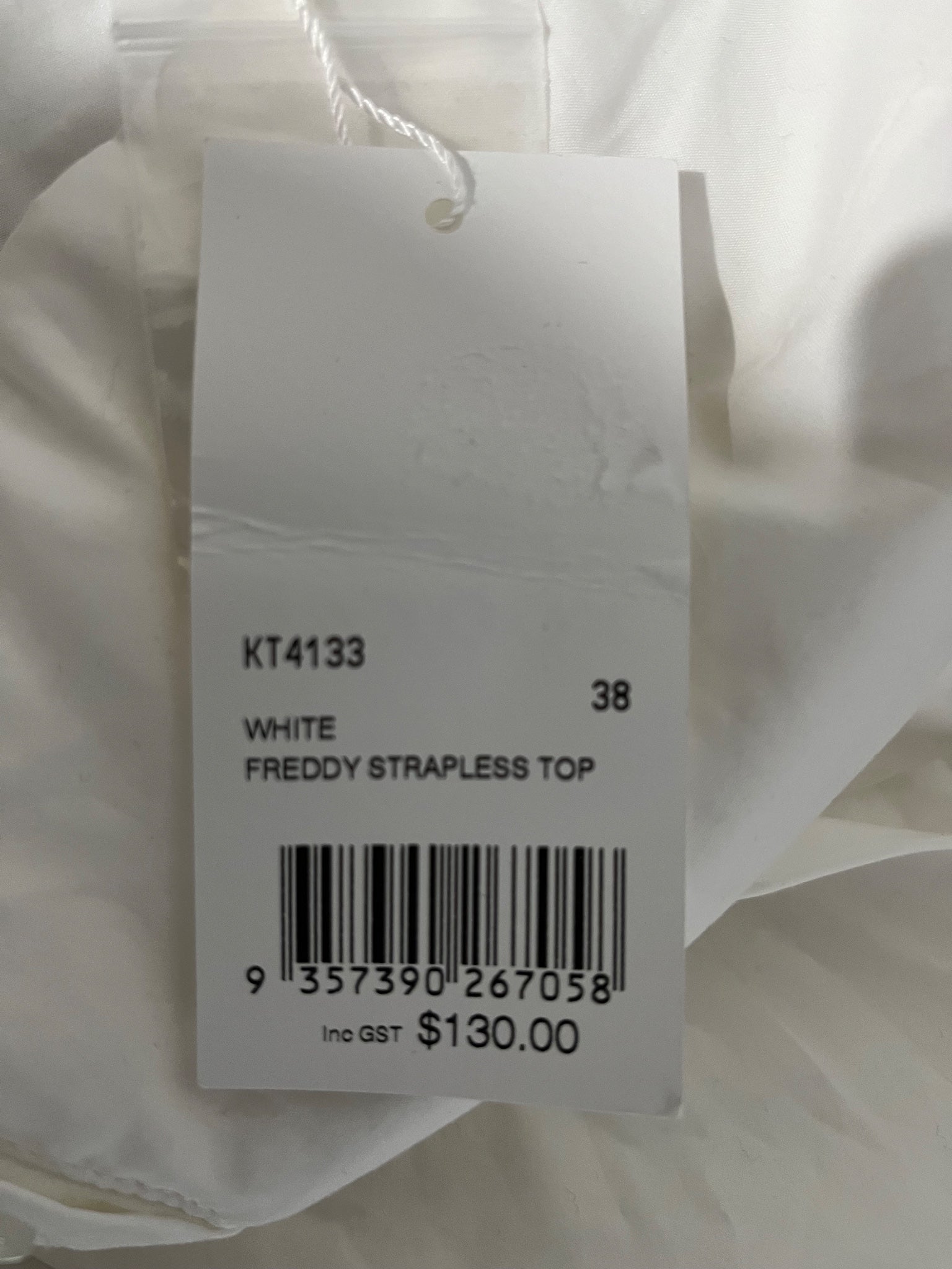 Kookai White Freddy Strapless Corset Top AU 10 - Image 5
