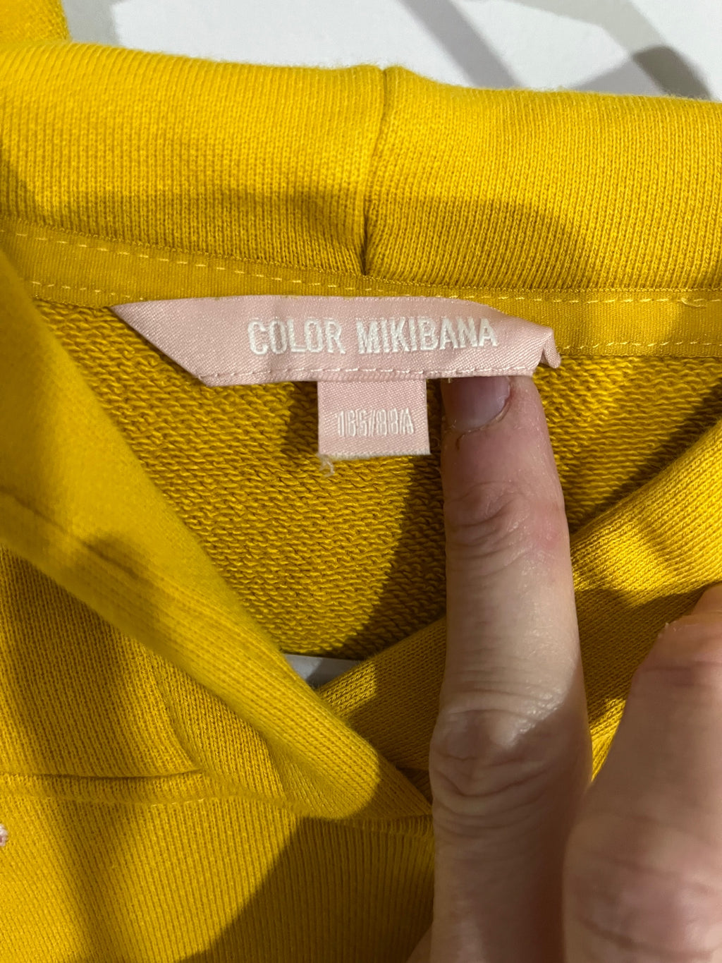 COLOR MIKIBANA Yellow Cat Embroidered Hoodie - Image 4
