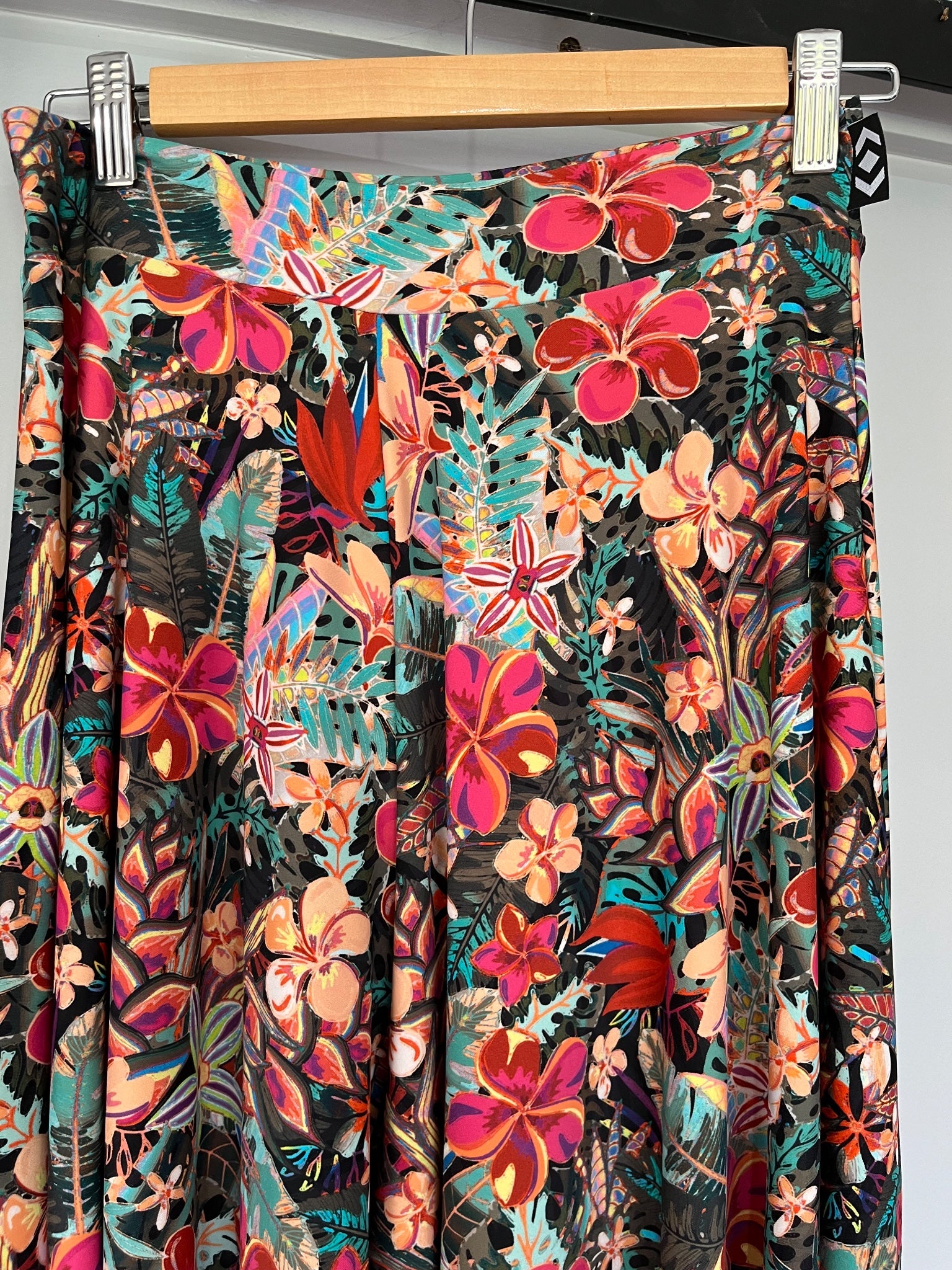 Exoticathletica Women's Floral Print Wide Leg Palazzo Pants Size Medium - Image 4