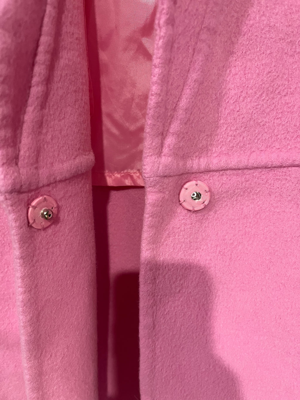 CANDY CRUSH Pink Wool Blend Hand Made Coat - Image 4