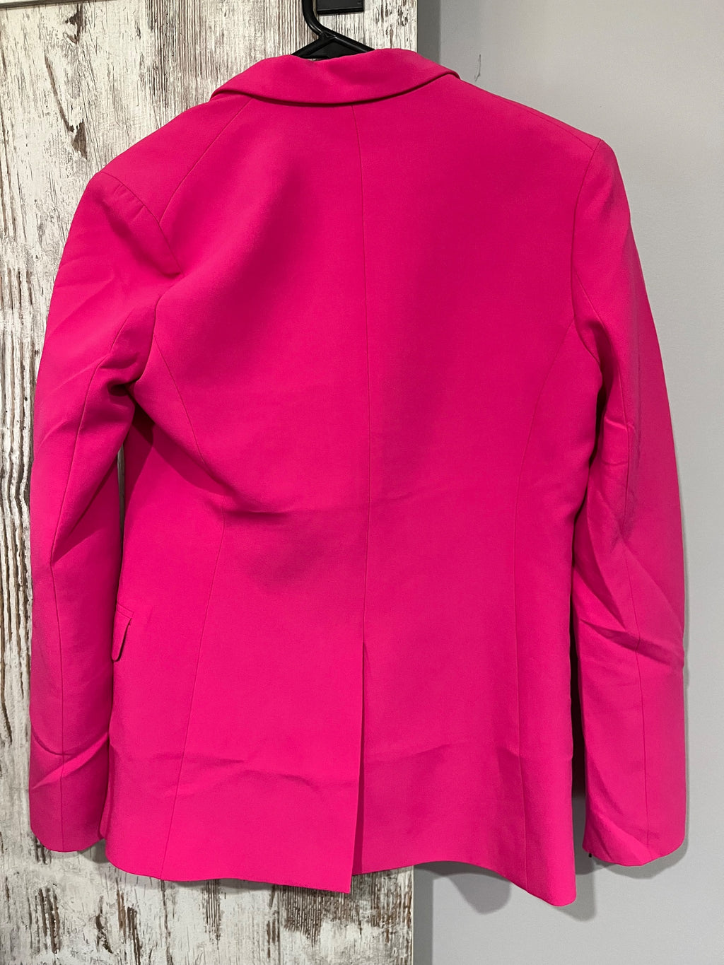 Neon Blonde She's Sharp Blazer Shocking Pink Size S - Image 4