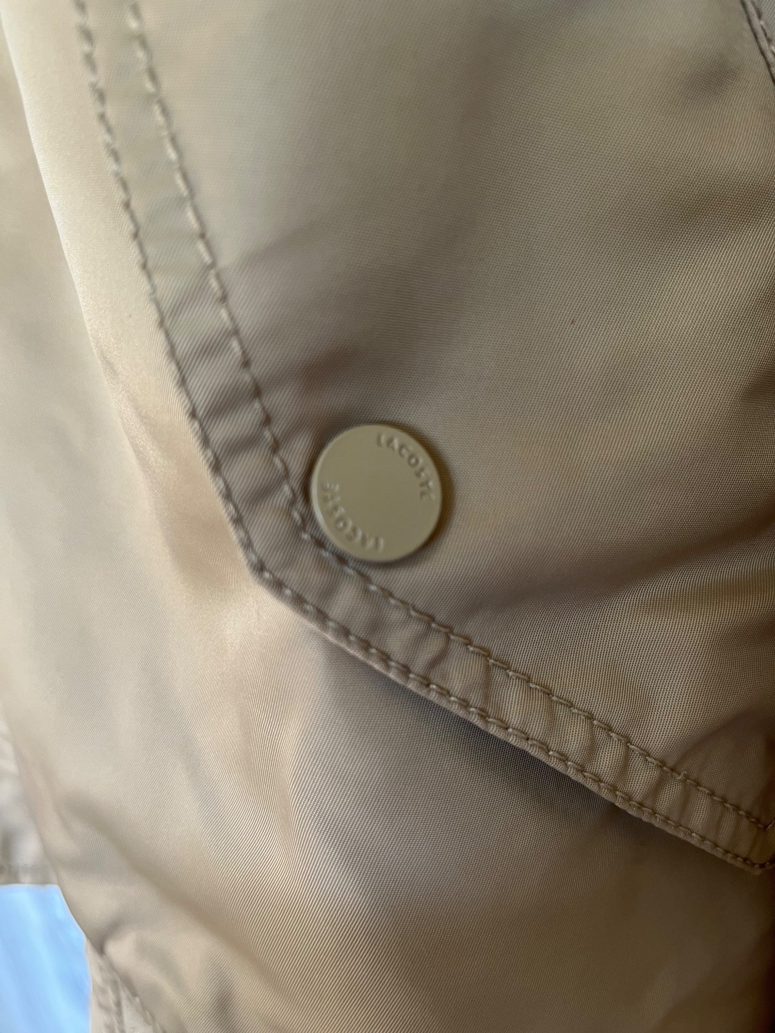 Lacoste Reversible Bomber Jacket Tan Cream RRP $450 - Image 4