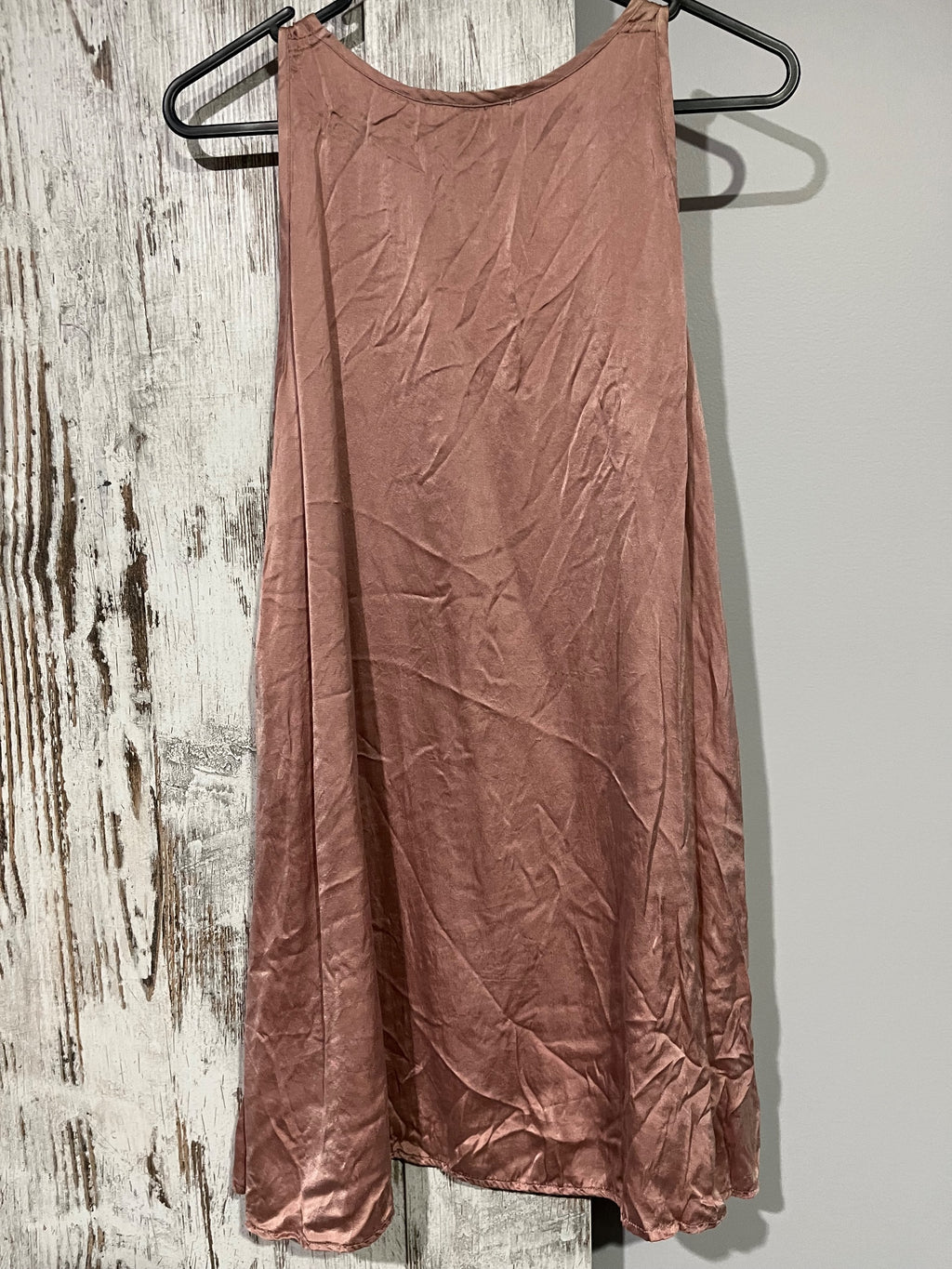Primness 100% Silk Dusty Rose Tank Top - Image 4