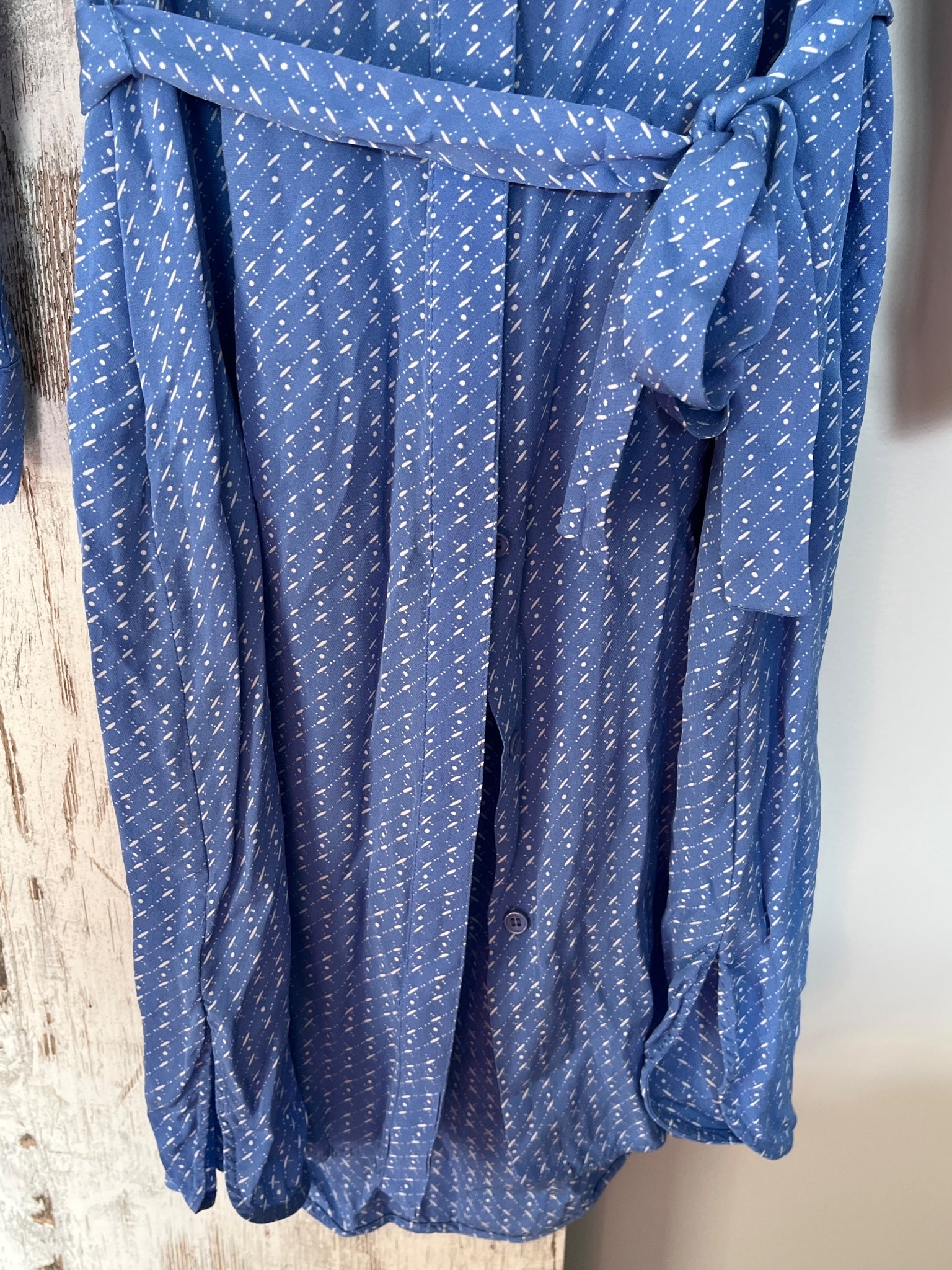 SAMSØE Φ SAMSØE Stella Blue Starry Print Shirt Dress - Image 4