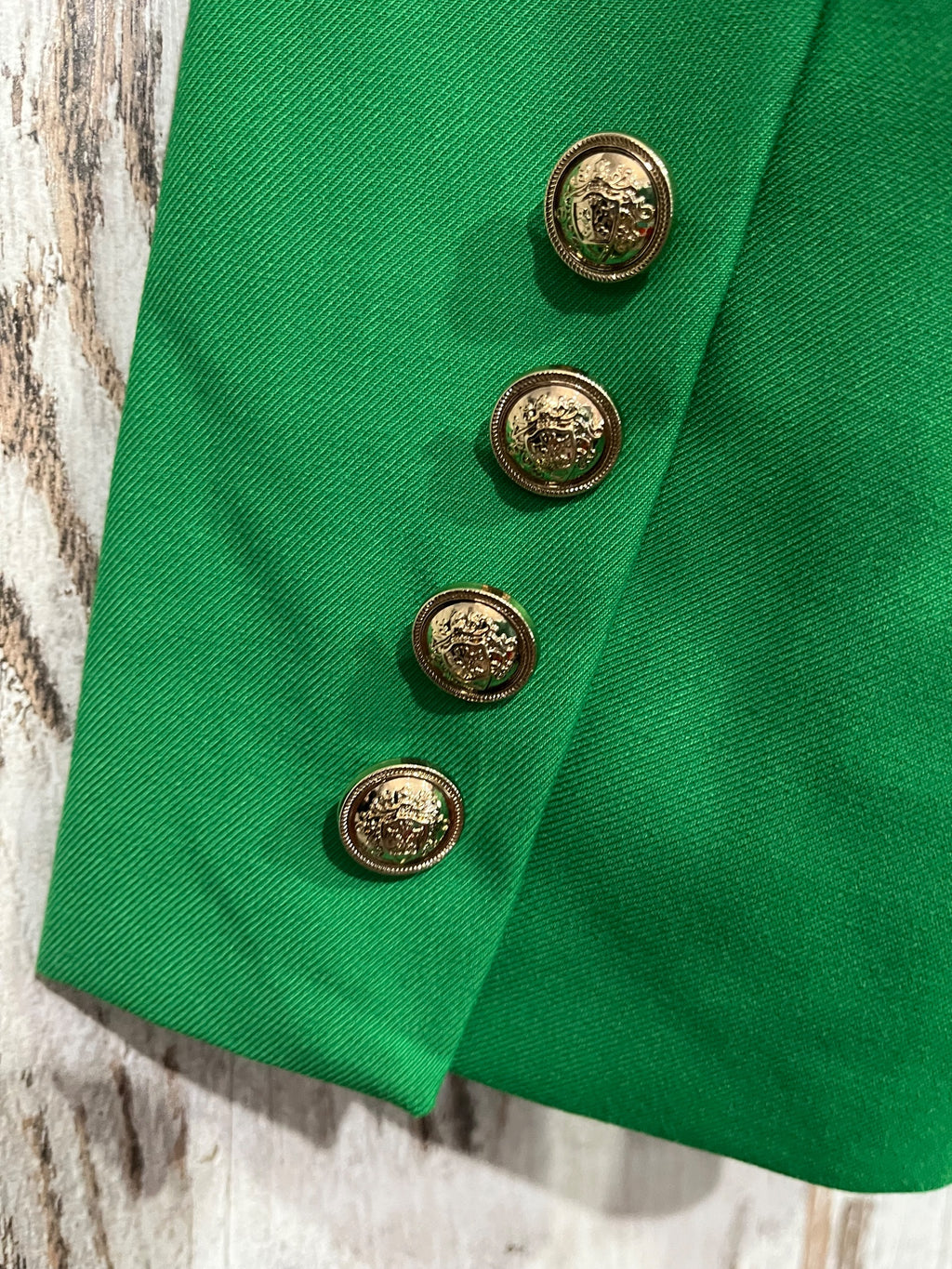We Are The Others Carrie Double Breasted Blazer Bright Green Size XL - Image 4