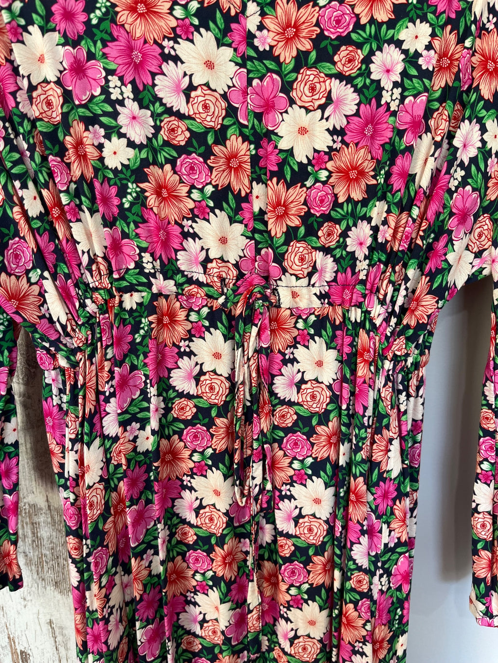 Bee Maddison Floral V-Neck Midi Dress - Image 4
