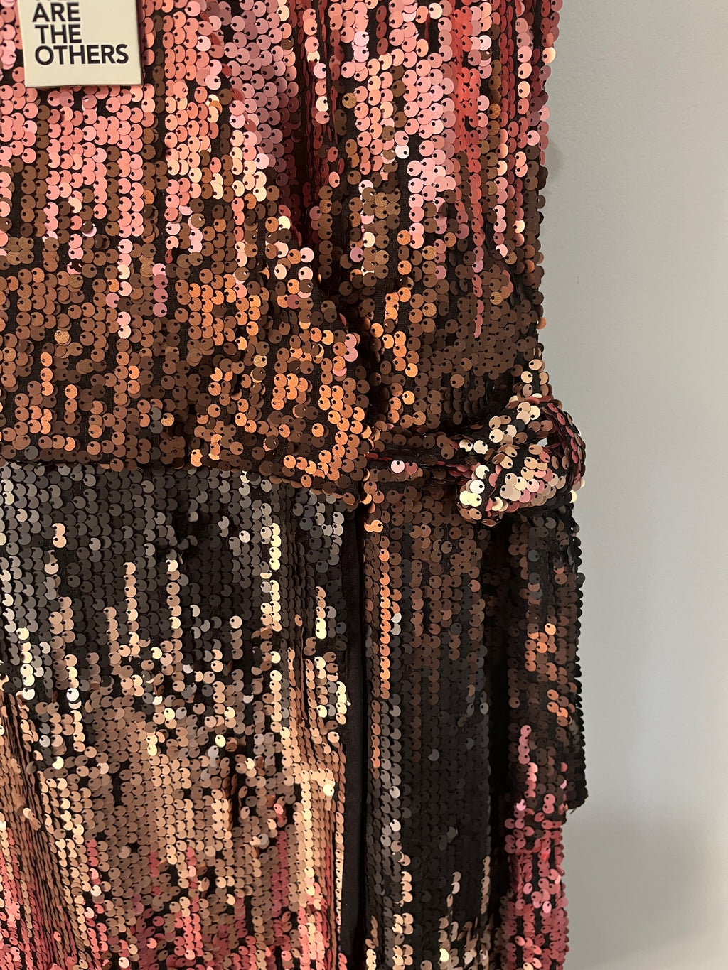 We Are The Others Sequin Wrap Dress Multicolour Size 5 (14) - Image 4