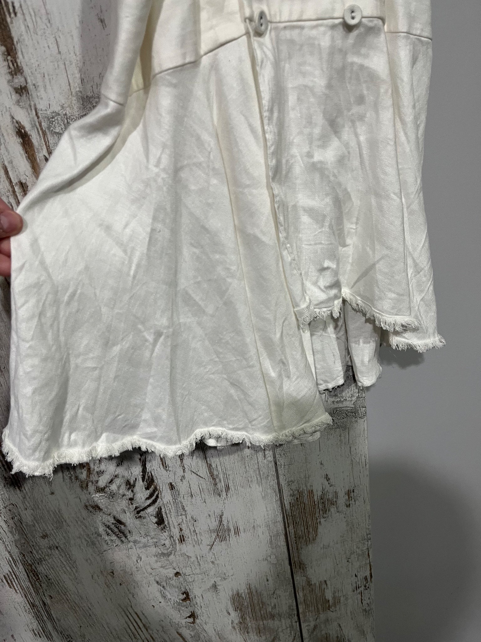 Stunning Sass & Bide Jungle Teddy Punks Cascading Vest White AU 12 - Image 4