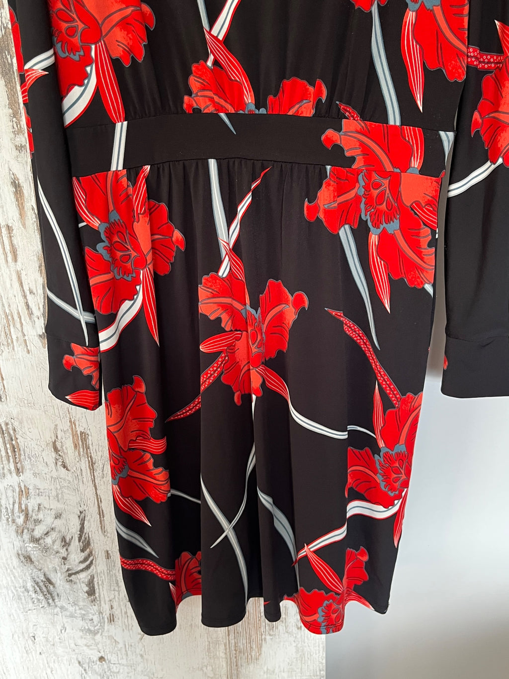 Leona Edmiston Floral Sequin Embellished Long Sleeve Dress Size 12 - Image 4