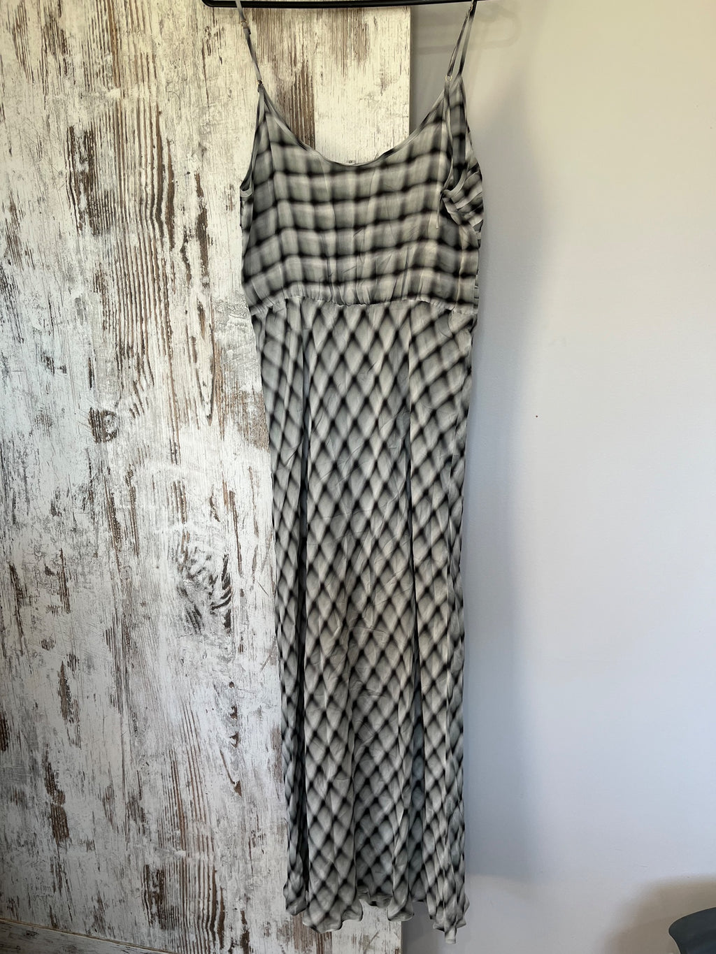 Sample (DISSH) Dress In Black And White Diamond Print - Image 4