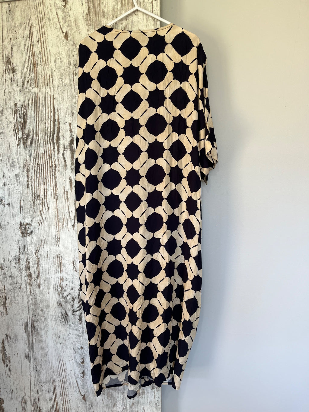 Hammock & Vine Geometric Print V-Neck Kaftan Dress Size S - Image 4
