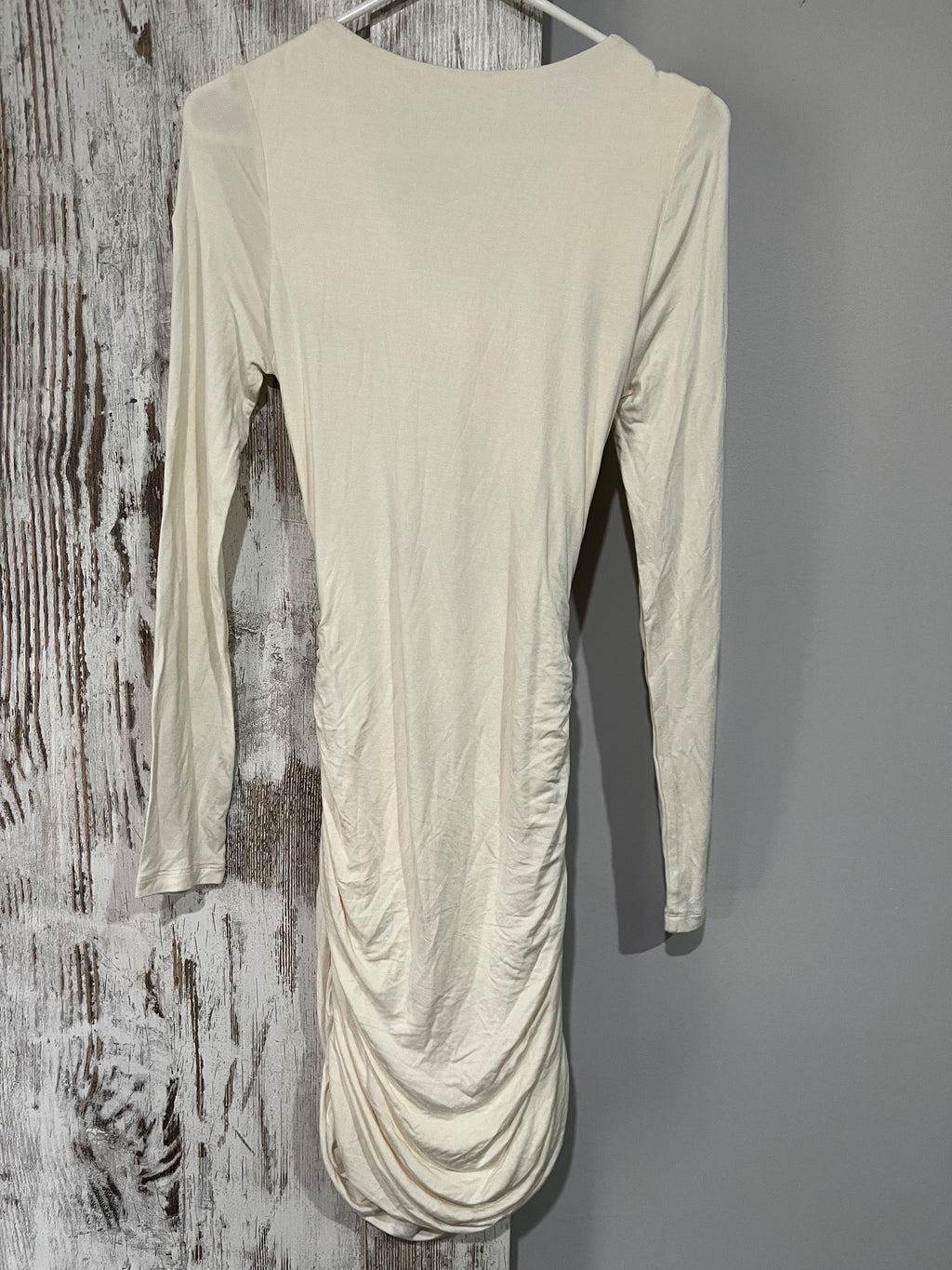 Venroy Buttercream Long Sleeve Jersey Mini Dress M RRP$220 - Image 4