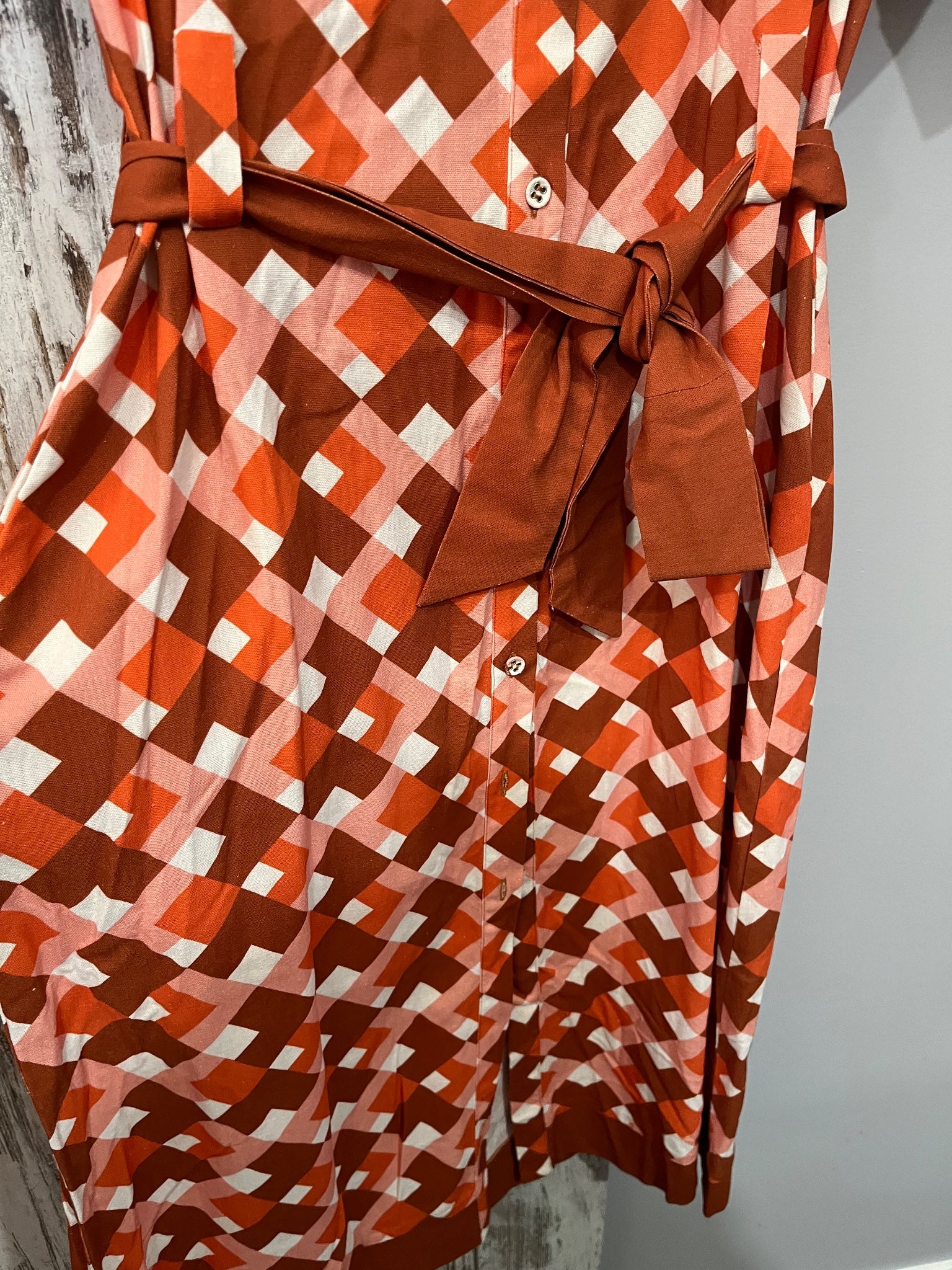 We Are The Others Tiana Shirt Dress Campari Print - Image 4