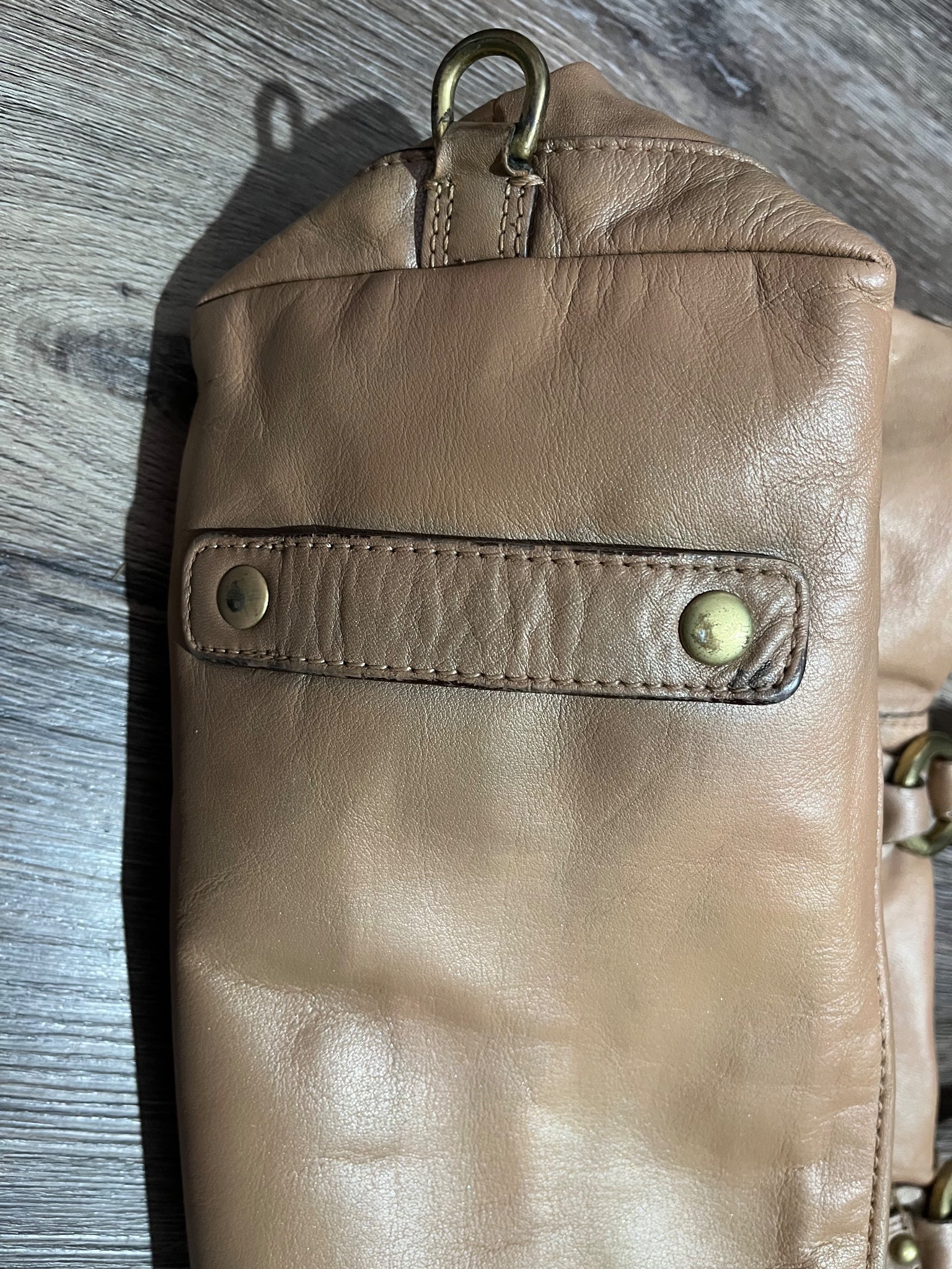 Coach Metallic Gold Leather Satchel Handbag - Image 4