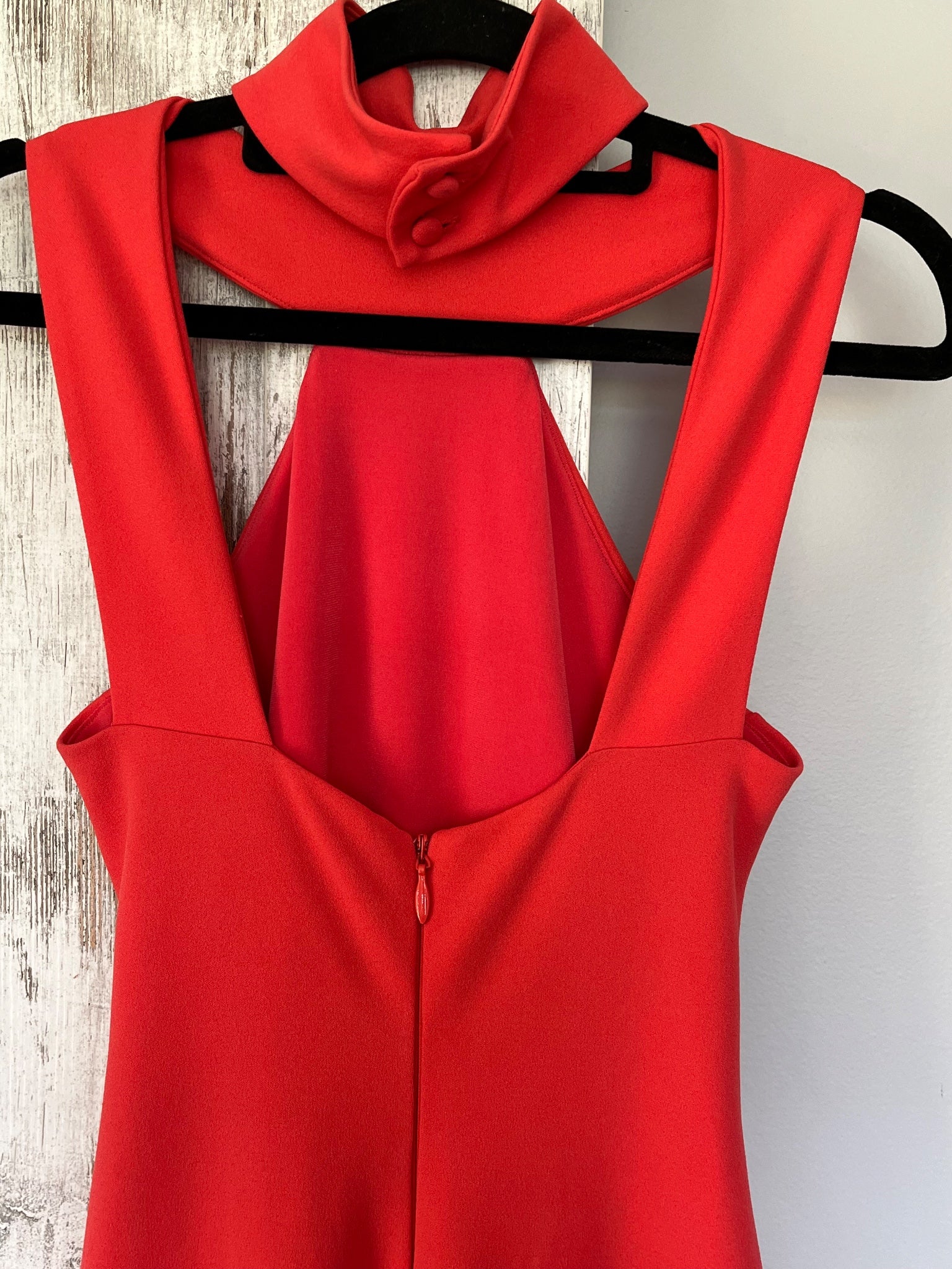 Nookie Red High Neck Cutout Maxi Dress Size 8 - Image 4