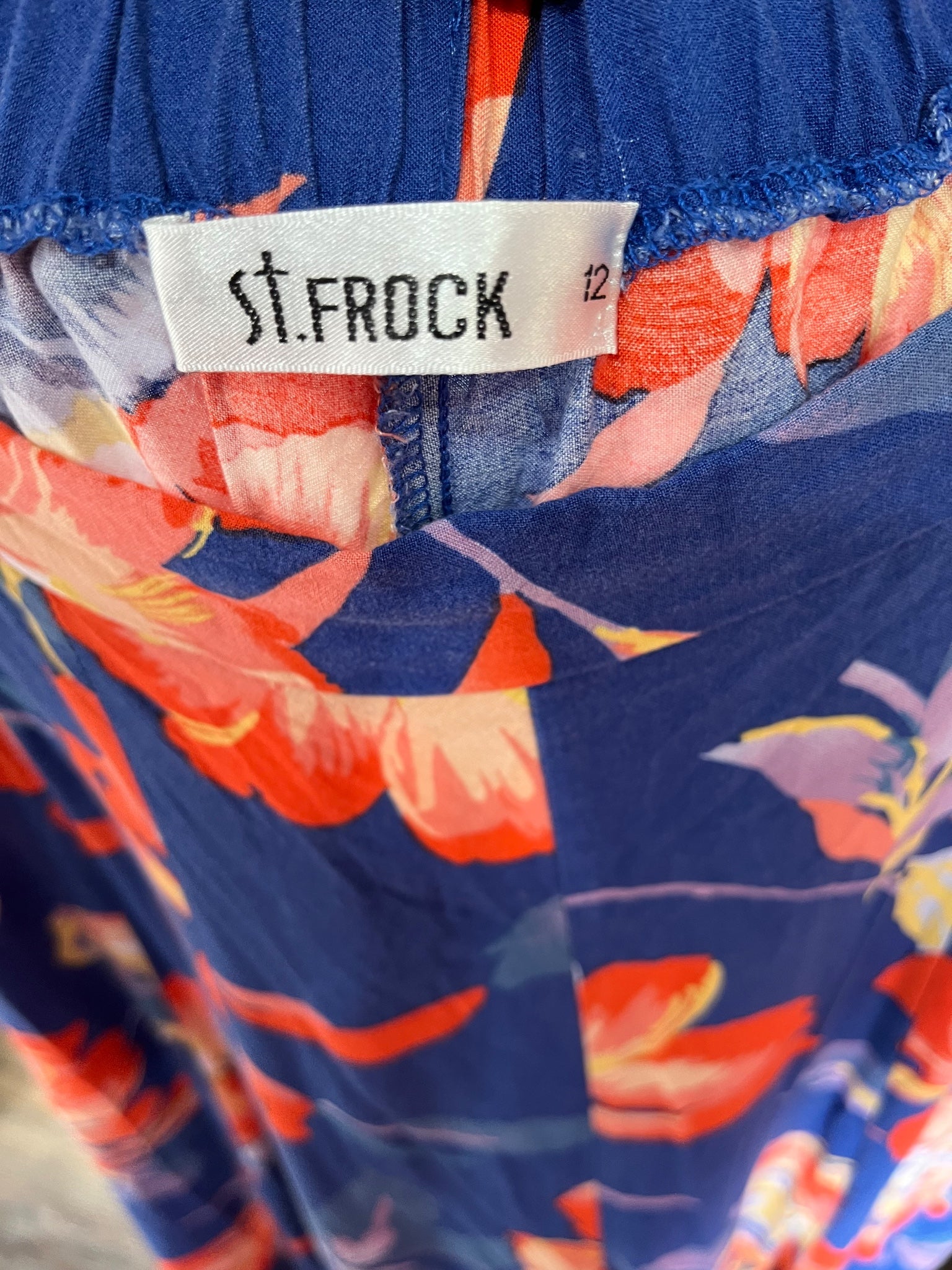 St. FROCK Floral Print Wide Leg Palazzo Pants Size 12 - Image 4