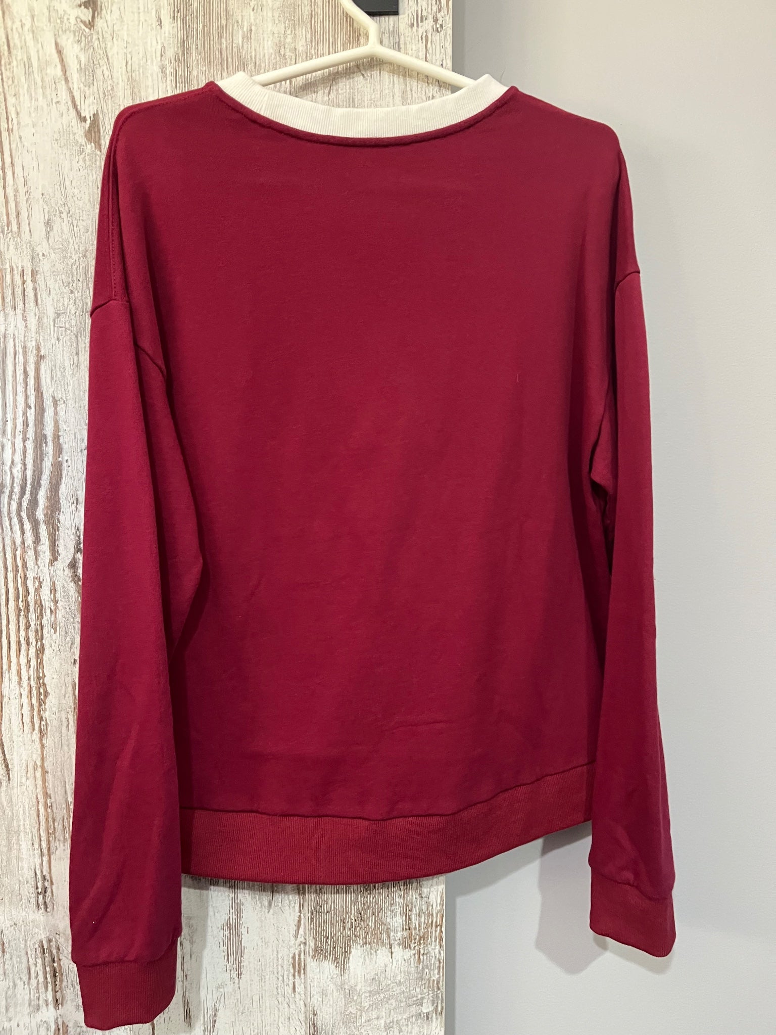 We Are The Others Bon Voyage Graphic Sweatshirt Maroon - Image 4