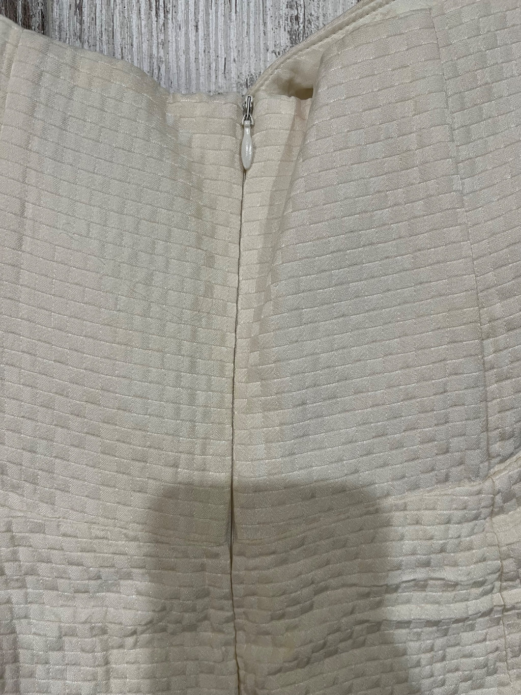 Zimmermann Strapless Textured Peplum Mini Dress Cream Size 3 - Image 4