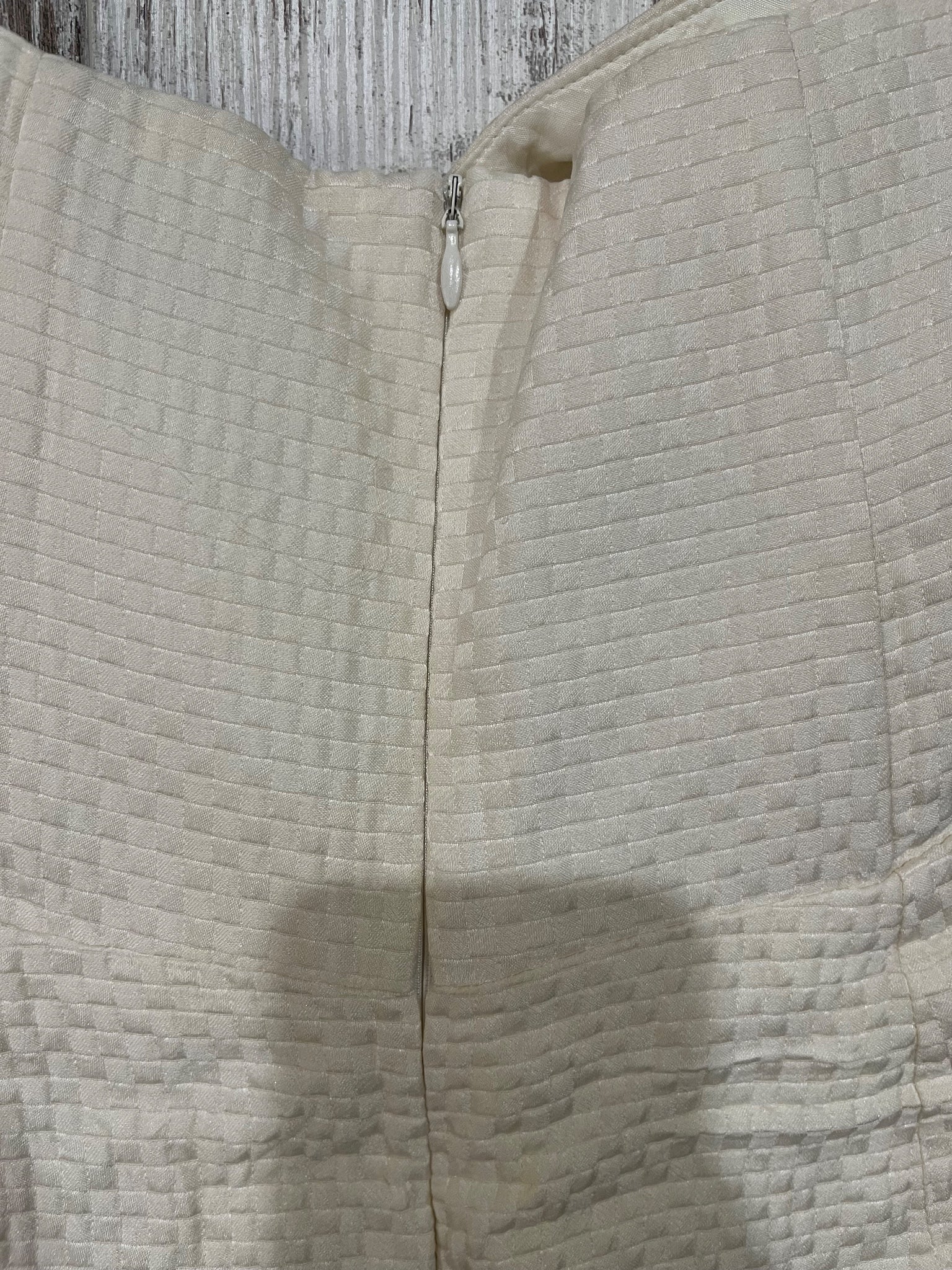 Zimmermann Strapless Textured Peplum Mini Dress Cream Size 3 - Image 4
