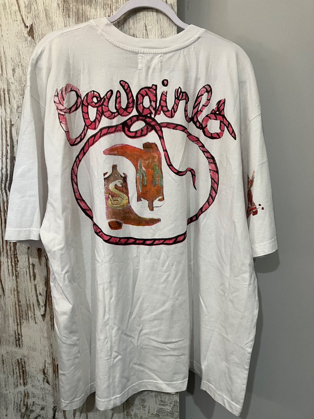 Sabbi Crazy Horse On Tour Graphic T-Shirt White Size L - Image 4