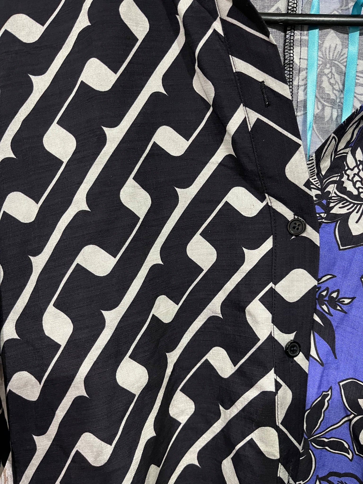Seven Wonders Mixed Print Short Sleeve Button-Up Shirt - Image 4